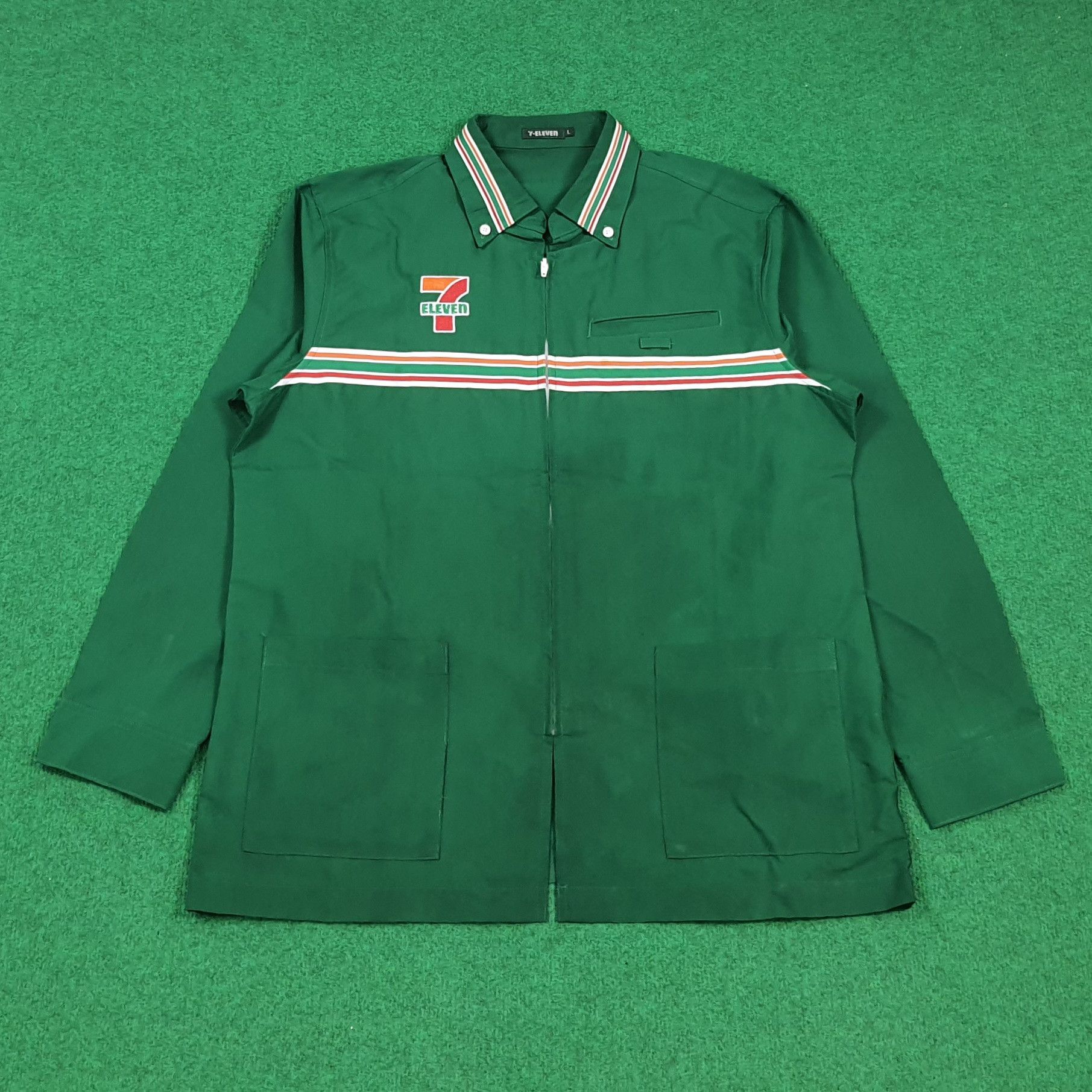 Japanese Brand Vintage 7 Eleven Japan Staff Uniform Work Jacket C299N57 Size US L / EU 52-54 / 3 - 3 Thumbnail