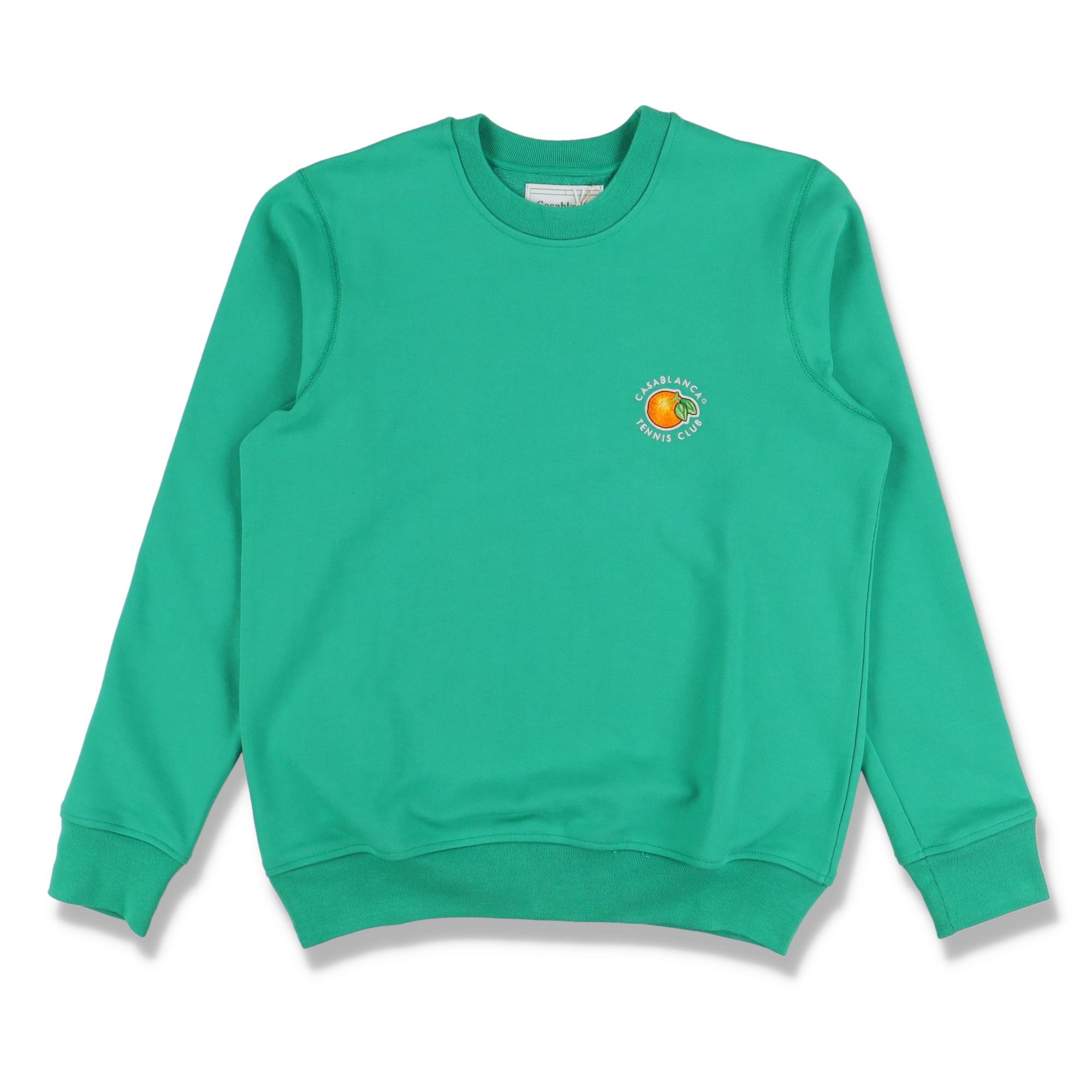Casablanca Green Embroidered Orange Tennis Club Logo Sweatshirt Size US XS / EU 42 / 0 - 1 Thumbnail
