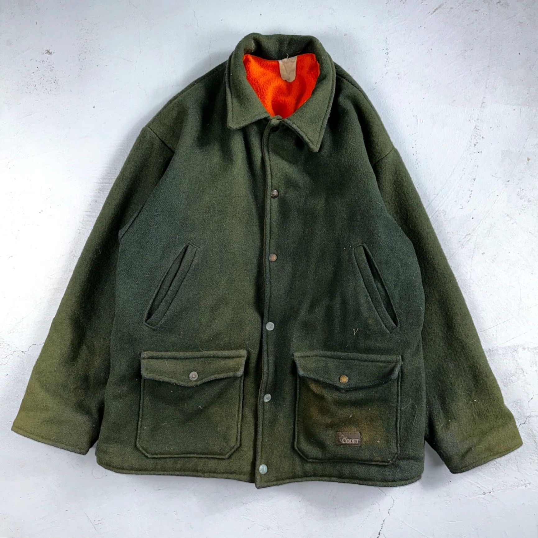 Vintage VTG Codet Wool Jacket Mackinaw Hunting Reversible Green Orange Outdoor Men’s L Size US L / EU 52-54 / 3 - 2 Thumbnail