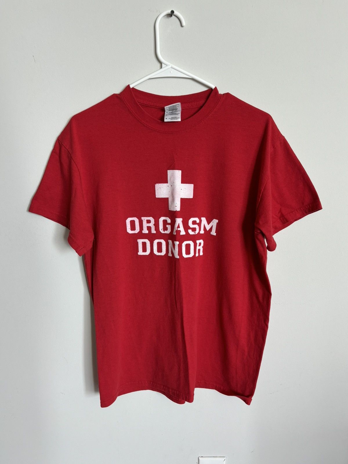 Gildan × Vintage orgasm donor t shirt Size US M / EU 48-50 / 2 - 1 Thumbnail
