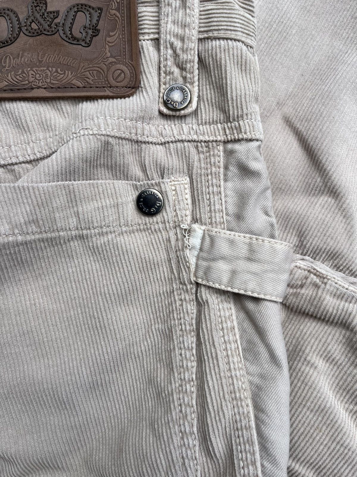 Dolce & Gabbana Dolce & Gabbana 00s Corduroy Cargo Pants Size 30" / US 8 / IT 44 - 11 Thumbnail