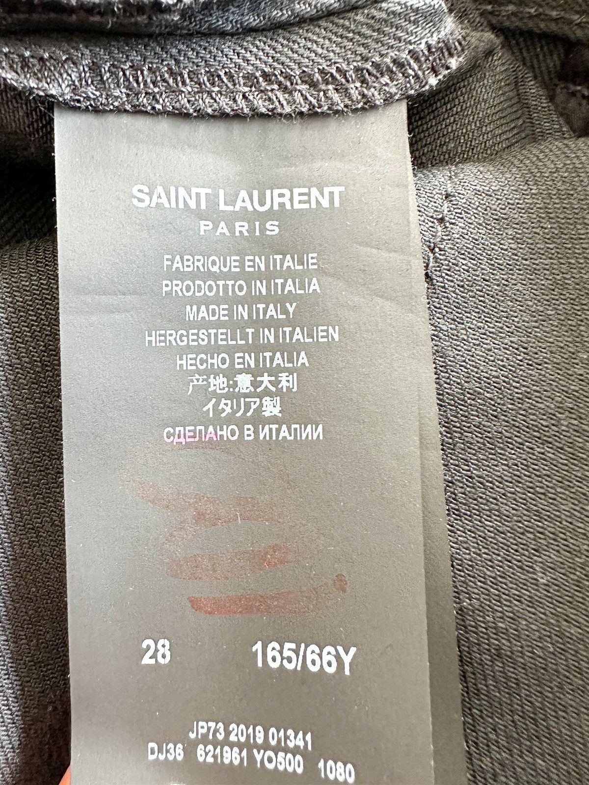 Saint Laurent Paris Saint Laurent Black Denim Cut Off Shorts Size US 28 / EU 44 - 9 Thumbnail