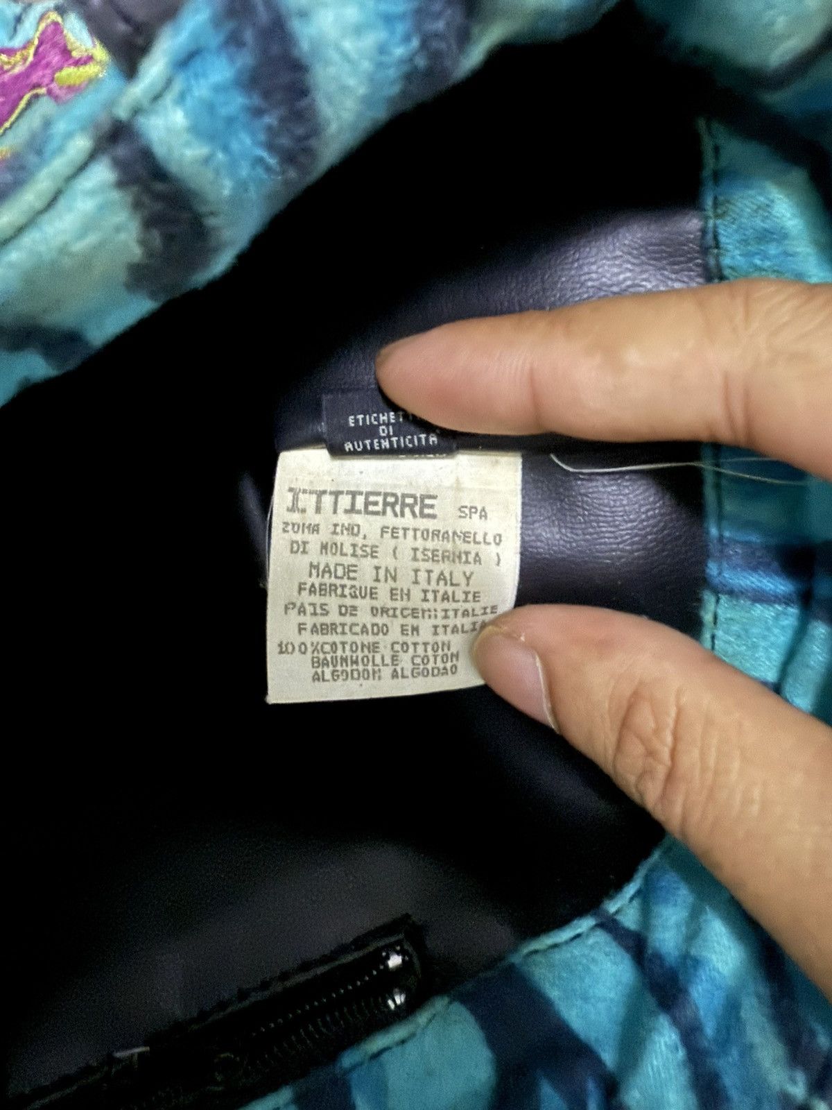 Versace Jeans Couture Versace Jeans Couture faux fur blue zebra stripe pattern. Size ONE SIZE - 11 Thumbnail
