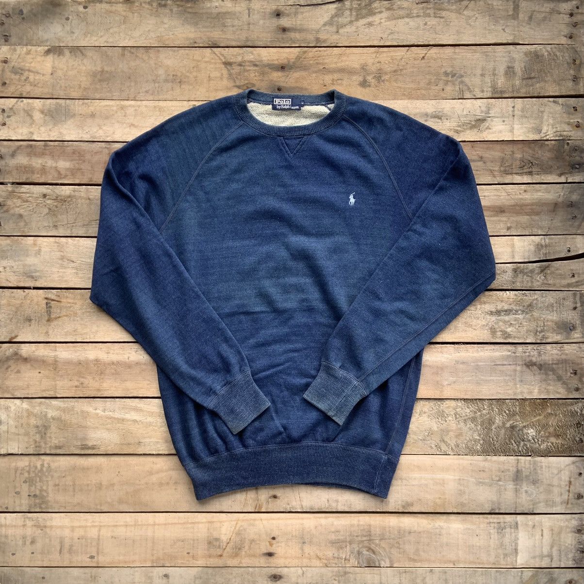 Polo Ralph Lauren Vintage Polo Ralph Lauren Sweatshirt Blue Indigo Size US S / EU 44-46 / 1 - 1 Thumbnail