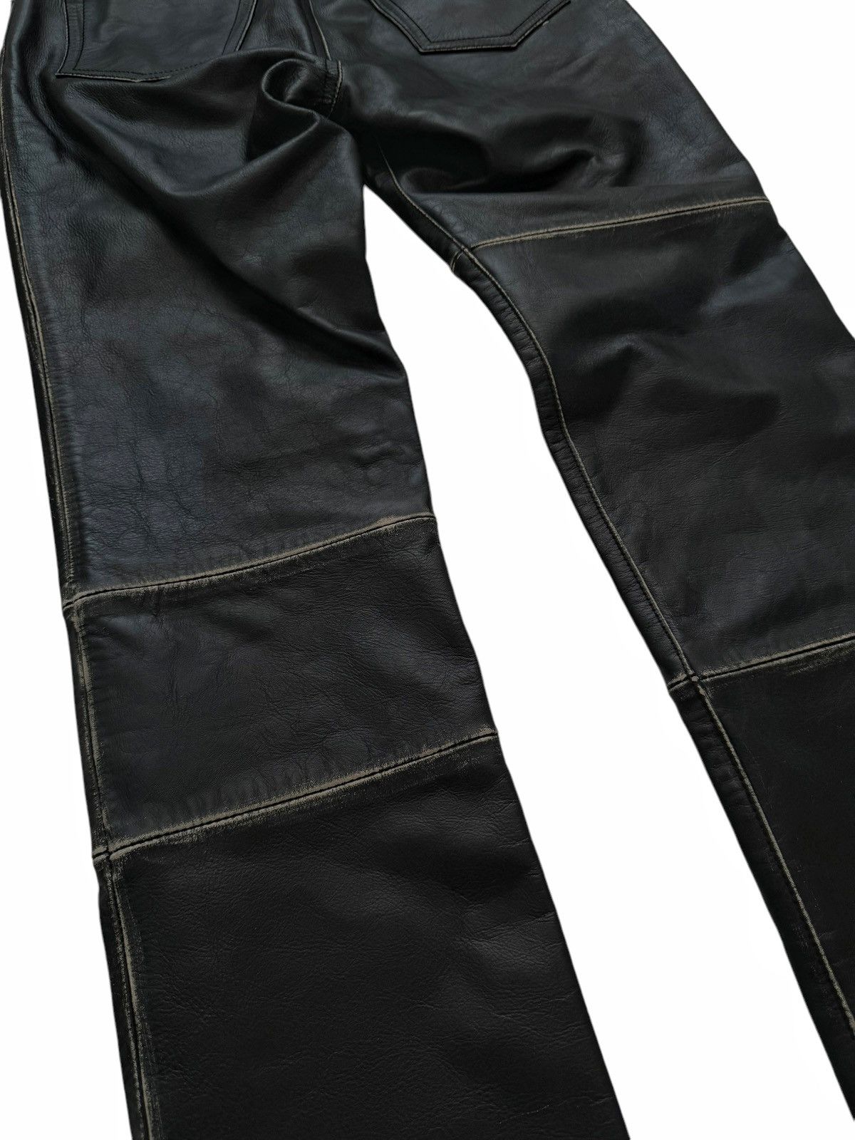 Maison Margiela $1475 Reconstructed Patchwork Leather Pant Size 26" / US 2 / IT 38 - 8 Thumbnail
