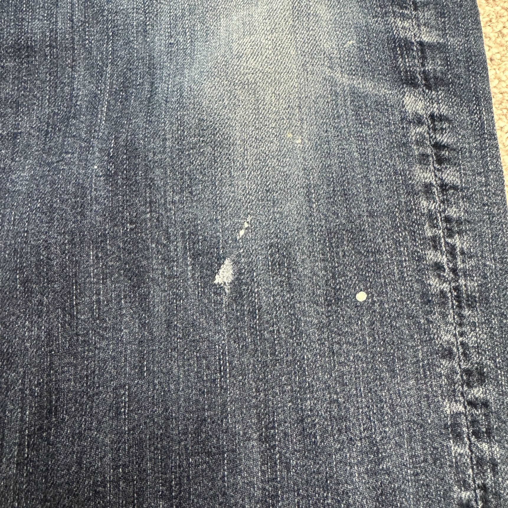7 For All Mankind 7 For All Mankind Straight Jeans Mens 36 Blue Ripped Cotton Blend Urban Style Size US 36 / EU 52 - 7 Thumbnail