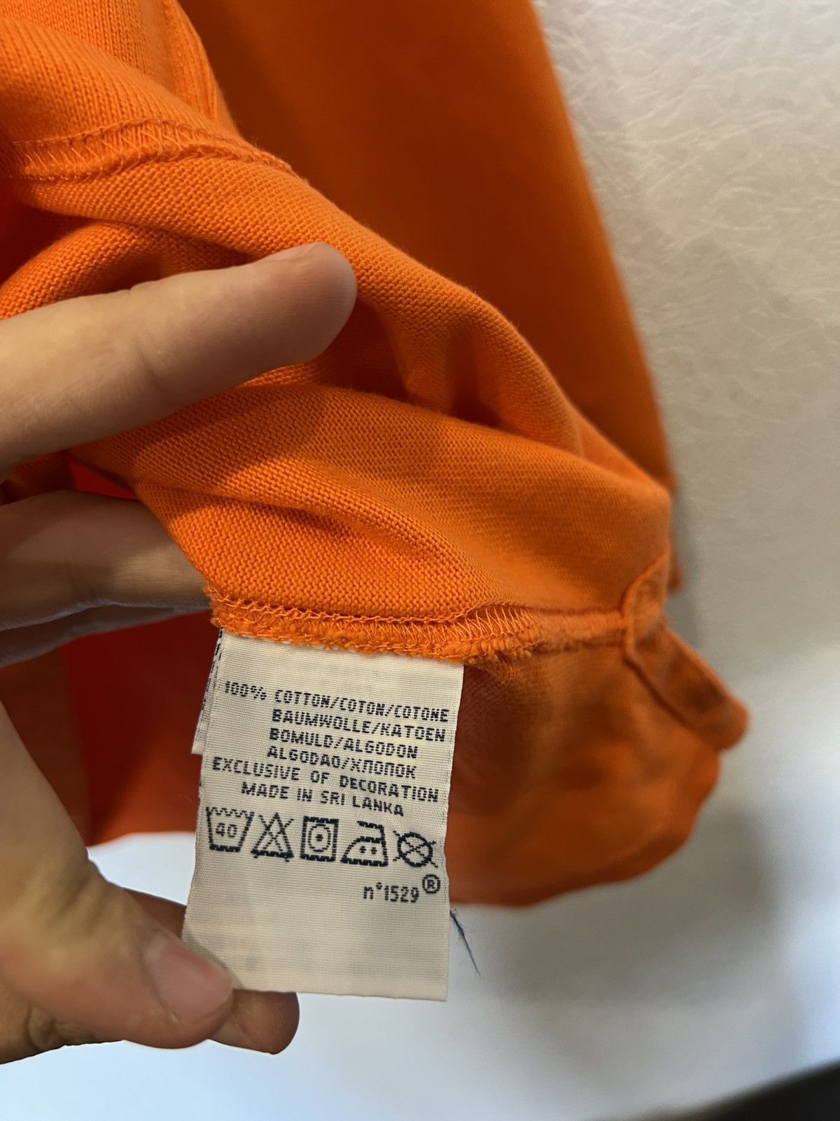 Polo Ralph Lauren Polo Ralph Lauren Orange Rugby Shirt Polo Sweatshirt Vintage Size US M / EU 48-50 / 2 - 7 Thumbnail