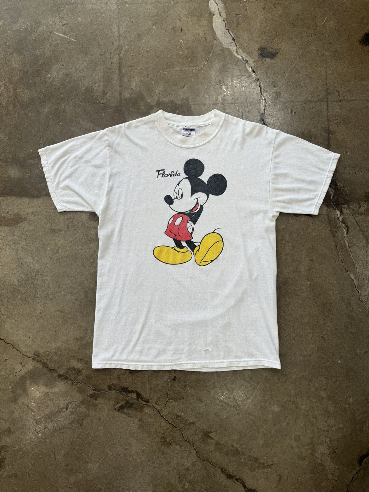 Disney × Vintage Vintage Mickey Mouse and friends Florida Tee Sz. Large Size US L / EU 52-54 / 3 - 2 Thumbnail
