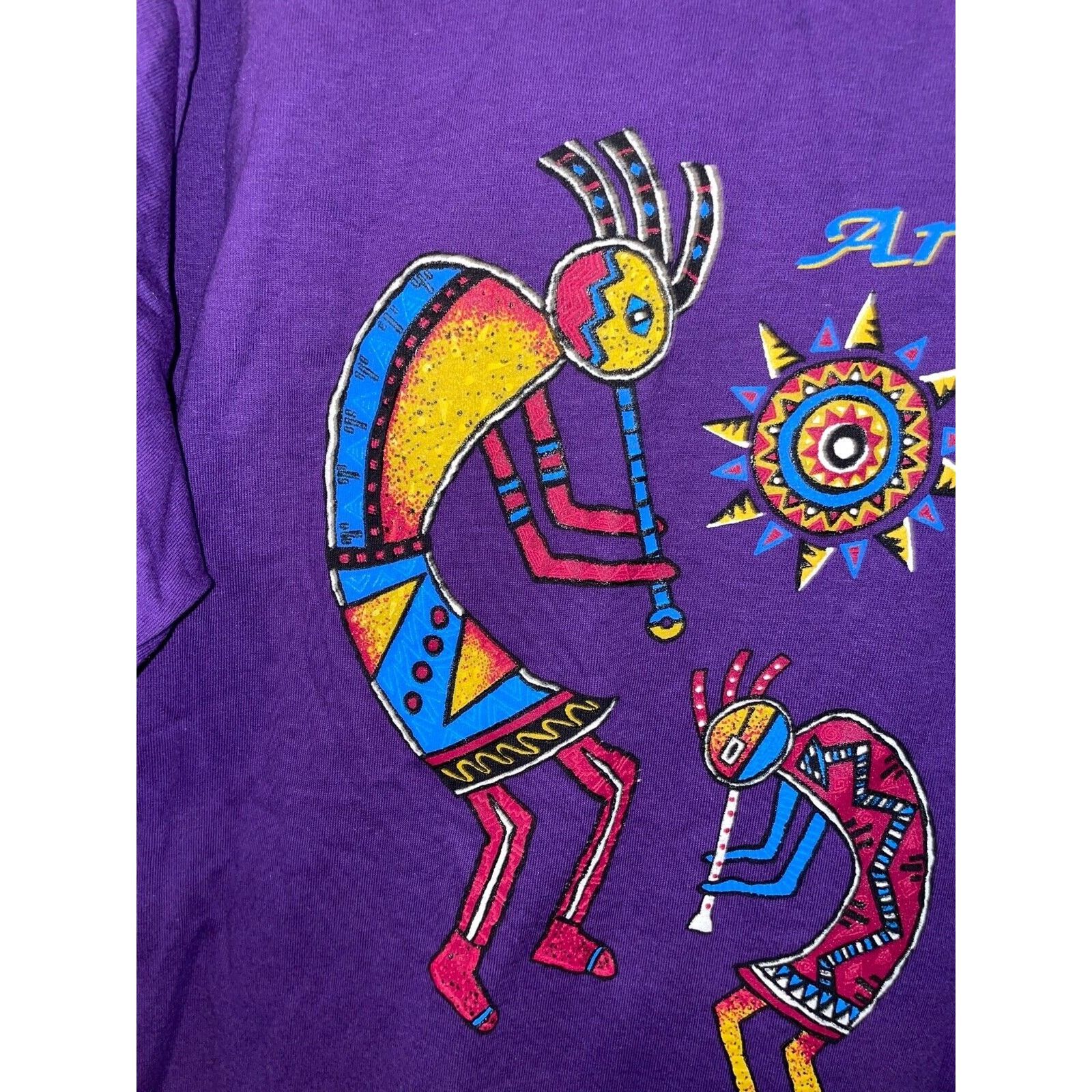 Jerzees Vintage Arizona Native Shirt Jerzees 90s Kokopelli Tee Size US L / EU 52-54 / 3 - 2 Thumbnail