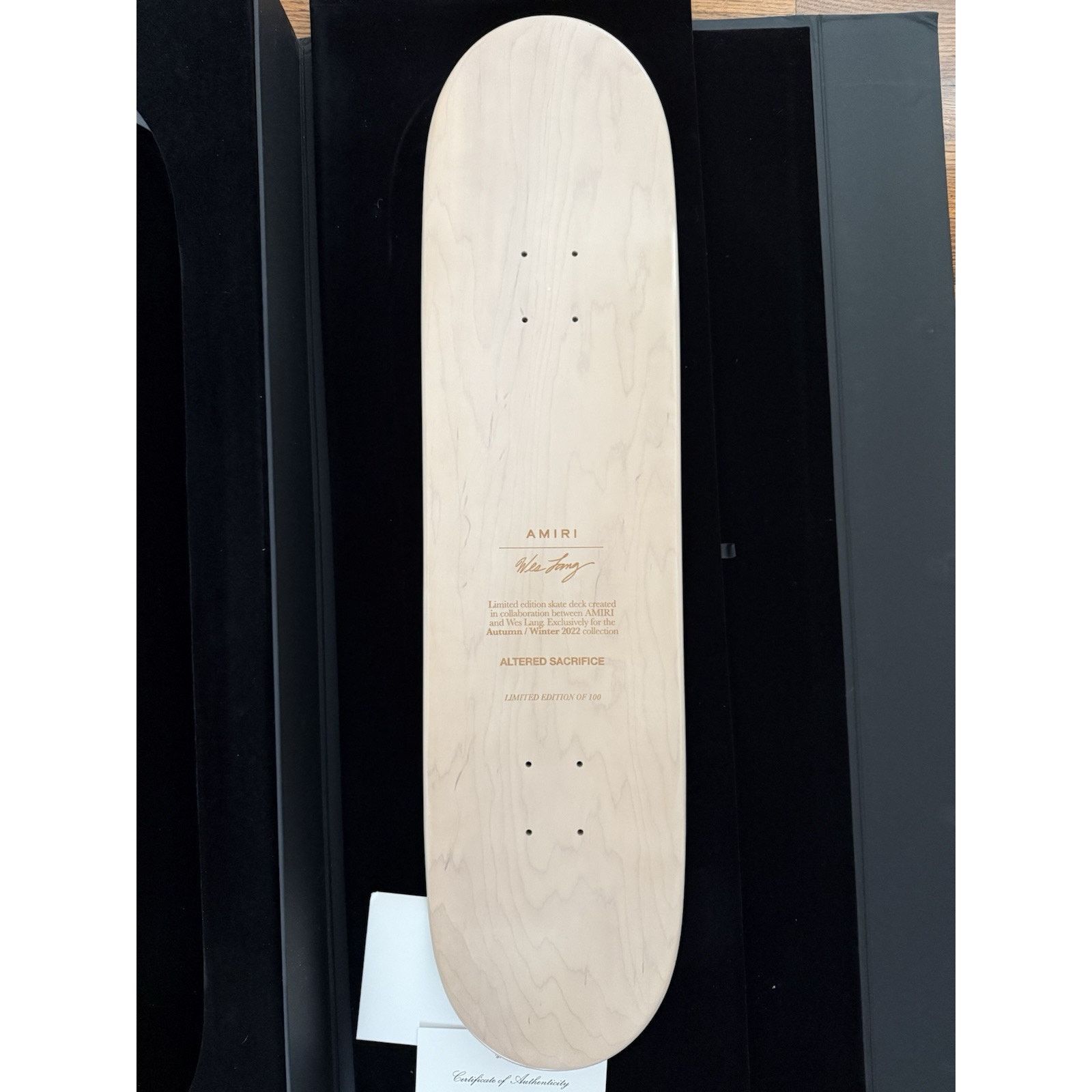 Amiri VERY limited AMIRI X WES LANG SKATEBOARD 54 Of 100 Size ONE SIZE - 2 Thumbnail
