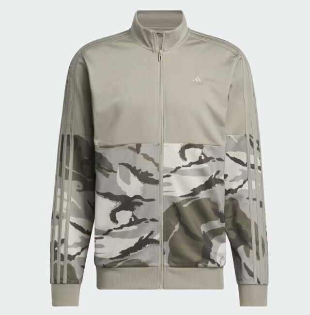 Adidas Adidas IT0558 Camo Tricot Track Jacket Silver Pebble ( S ) Size US S / EU 44-46 / 1 - 1 Thumbnail
