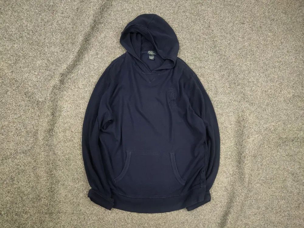 Polo Ralph Lauren Vintage Polo Ralph Lauren Big Pony Blue Hoodie Y2K Style Size US S / EU 44-46 / 1 - 1 Thumbnail