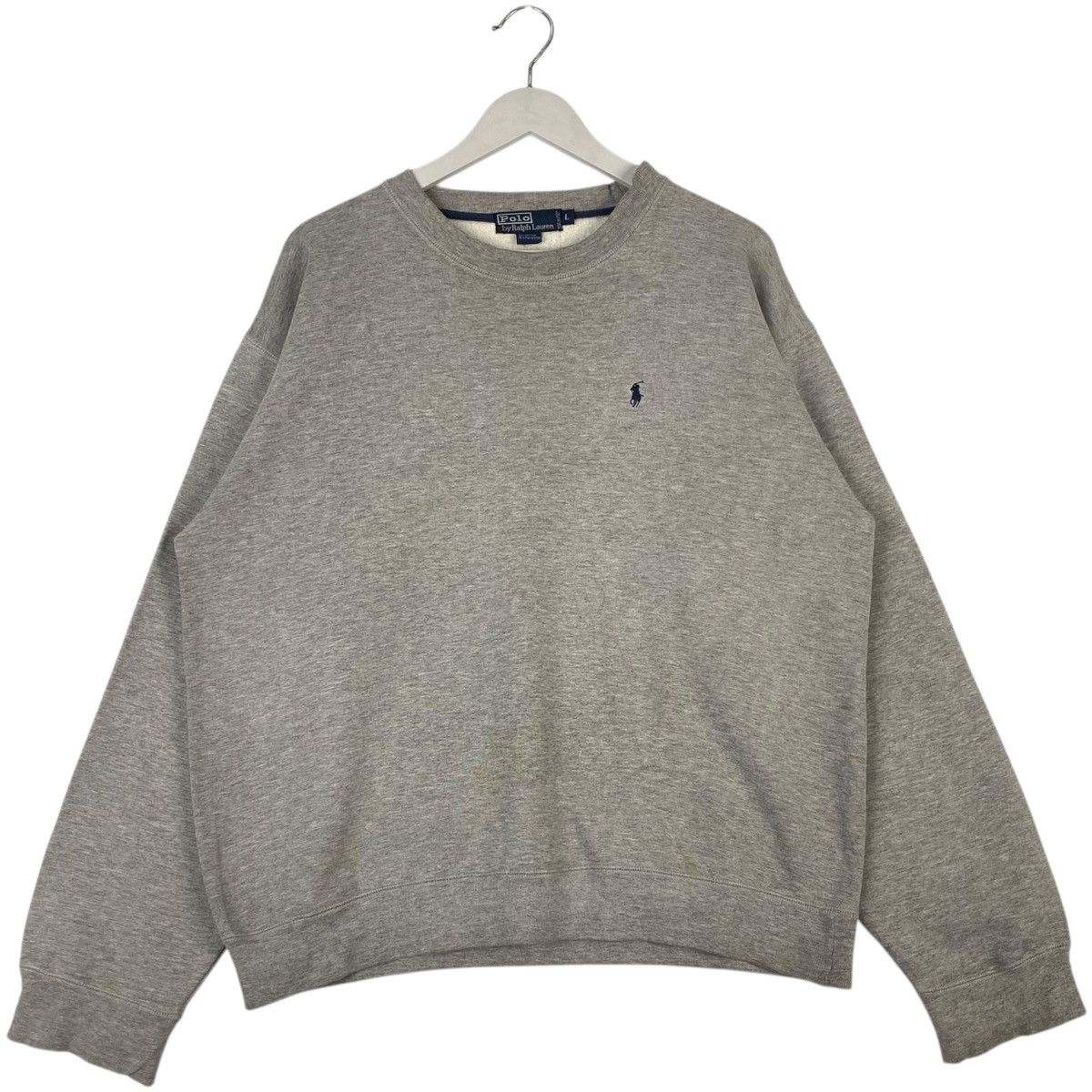 Polo Ralph Lauren Vintage Ralph Lauren Polo Gray Pullover Jumper Size L Size US L / EU 52-54 / 3 - 1 Thumbnail