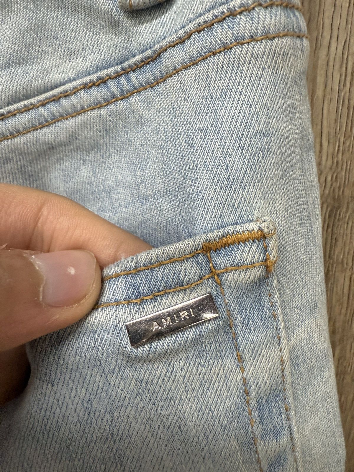 Amiri Amiri Thrasher Denim Jeans Size US 31 - 10 Thumbnail