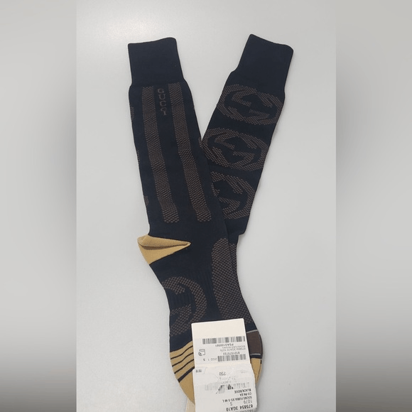 image of Gucci Interlocking G Logo Socks Black Men’S Small, Men's