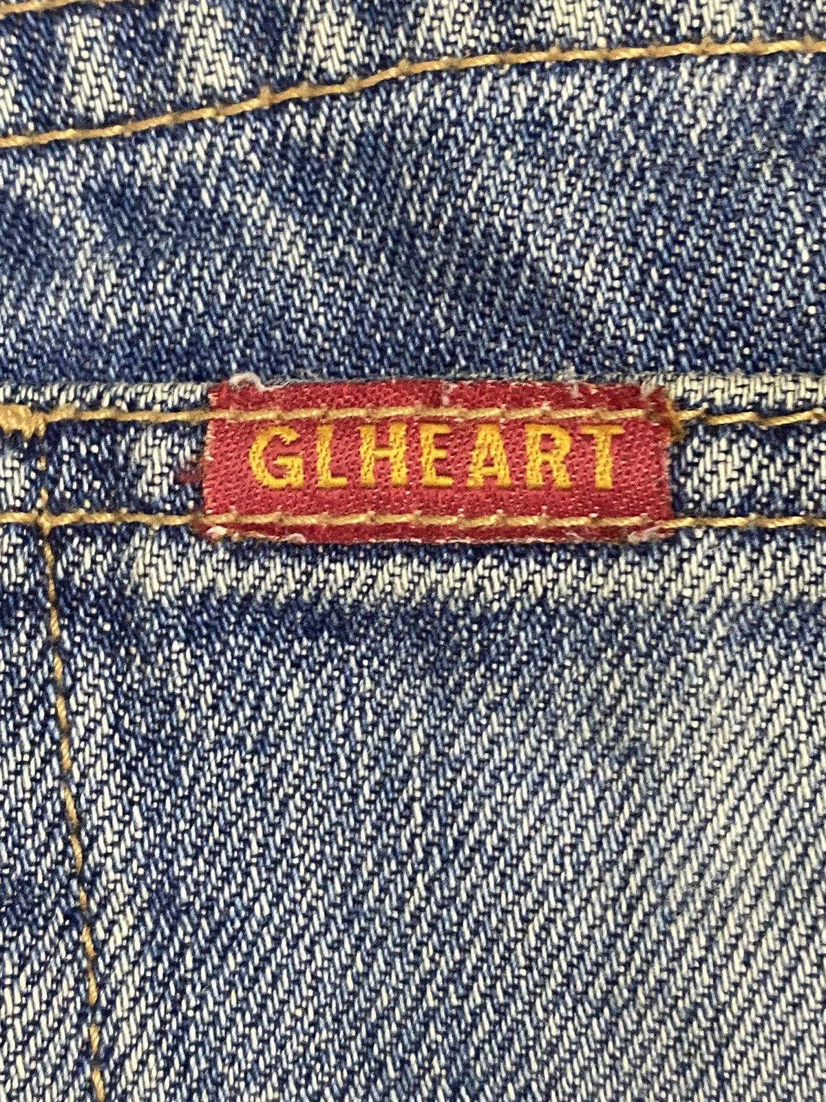 Big John Vintage Big John Gl Heart Distressed Denim Baggy Jeans Size US 37 - 9 Thumbnail