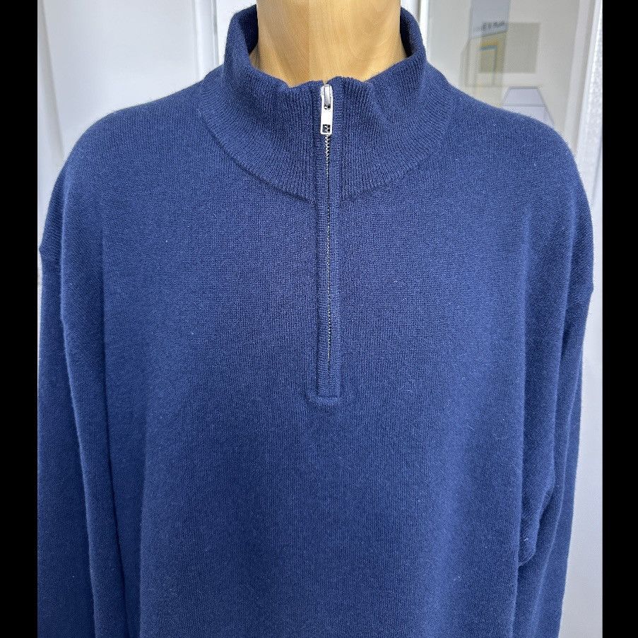 Quince QUINCE 100% CASHMERE SWEATER NAVY BLUE QUARTER ZIP XXXL 3XL Size US XXL / EU 58 / 5 - 2 Thumbnail