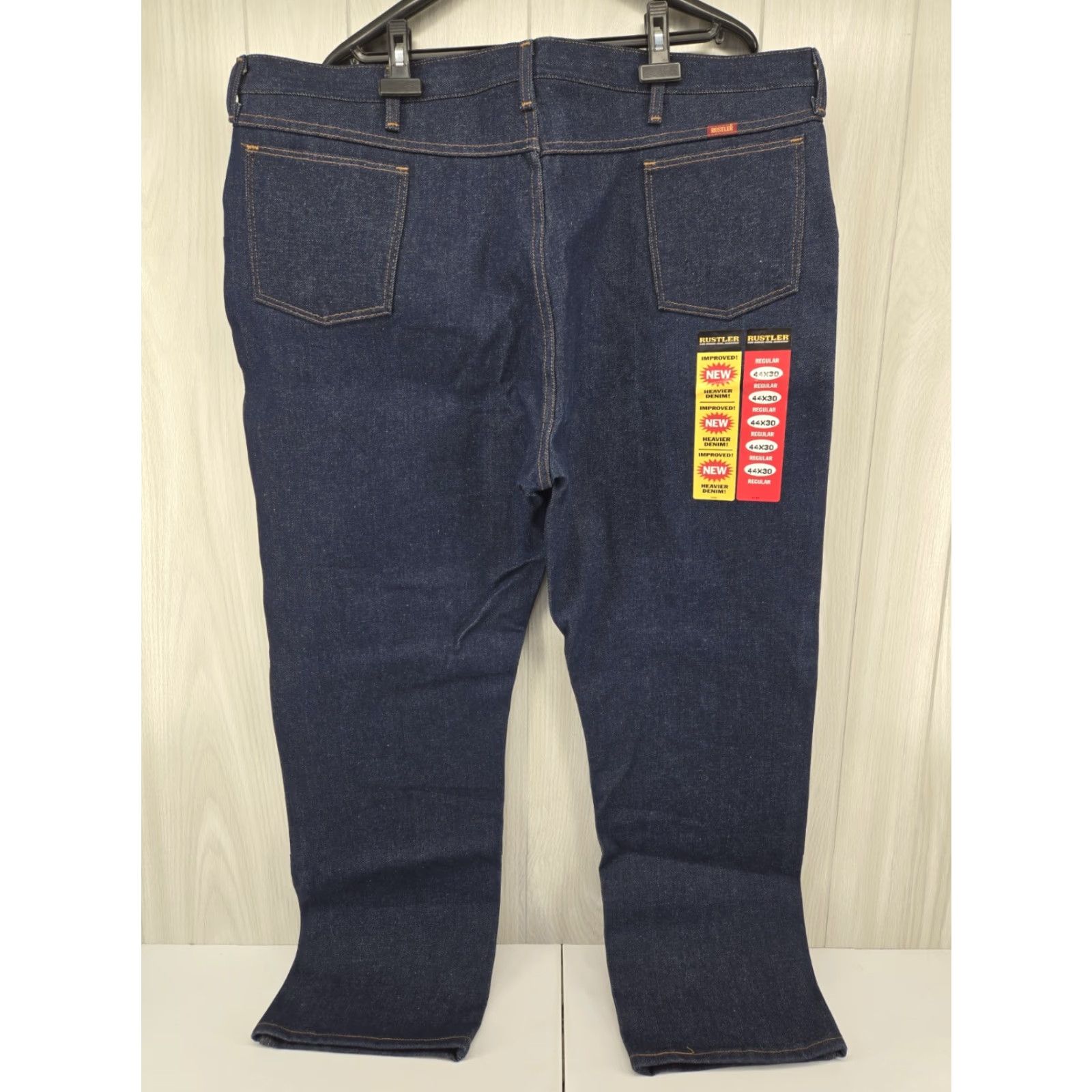 Denime VINTAGE Rustler Mens 44x30 Regular Fit Heavy Denim Jeans Western Work NWT Shirt? Size US 44 / EU 60 - 2 Thumbnail
