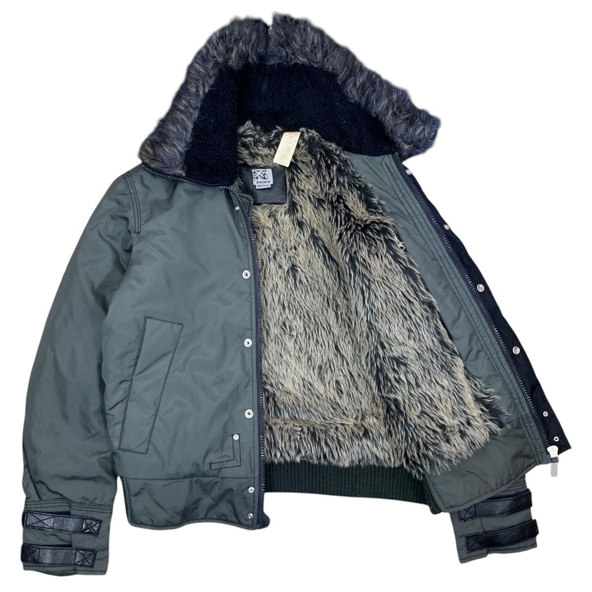 Energie × Vintage VINTAGE ENERGIE BOMBER HUNTING FUR MINX JACKET Size US M / EU 48-50 / 2 - 5 Thumbnail