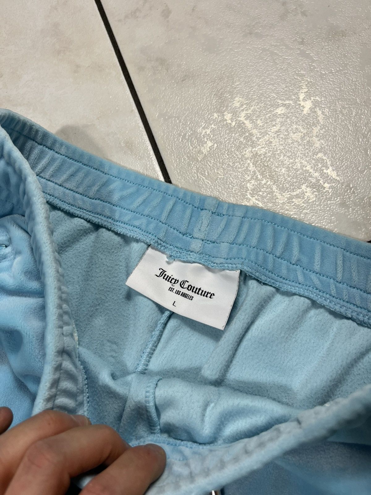 Ed Hardy × Juicy Couture Juicy Couture velvet sweatpants rhinestones crystal ass logo Size 28" / US 6 / IT 42 - 12 Thumbnail