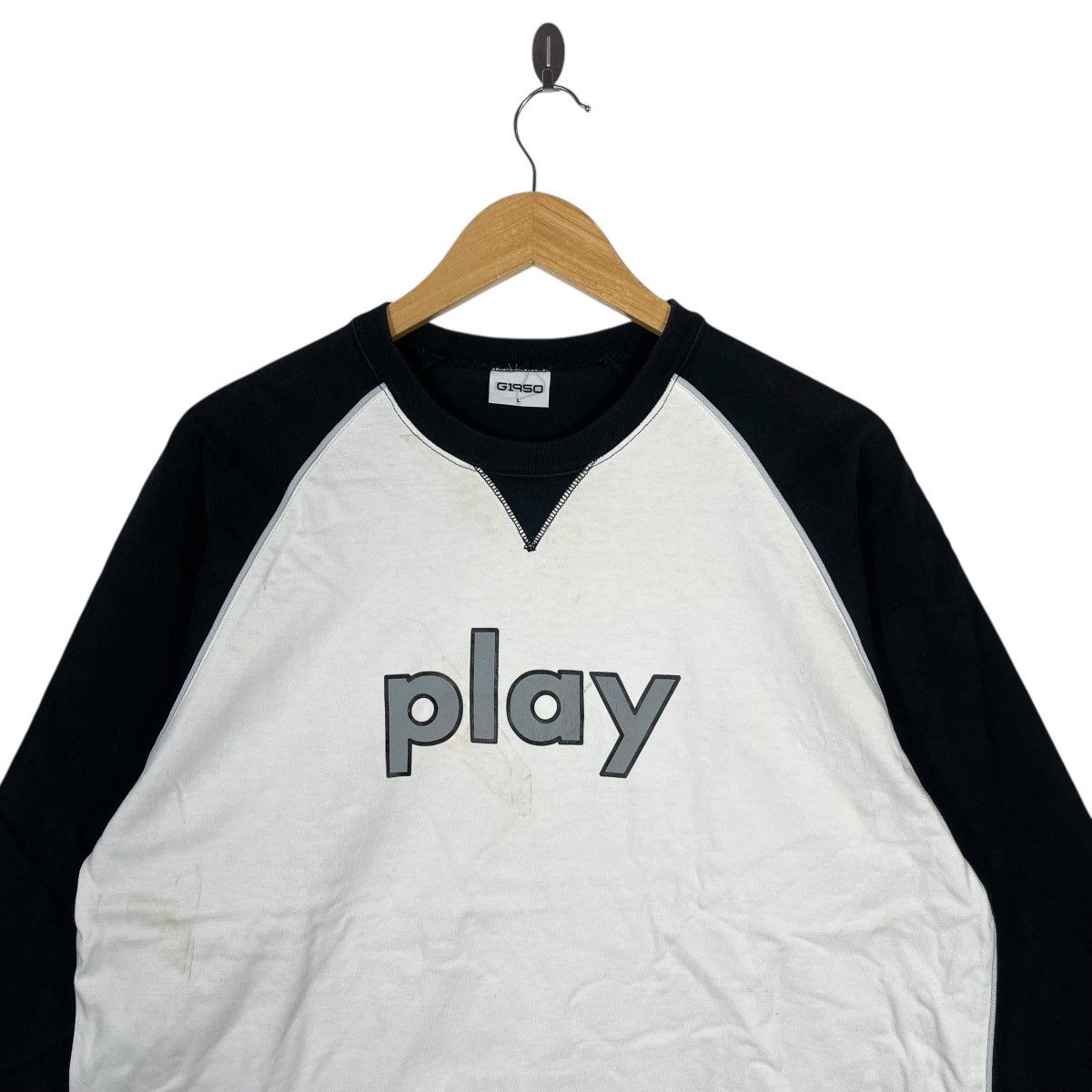 Vintage G1950 “play” Raglan T-Shirt Japanese Streetwear Minimal Size US L / EU 52-54 / 3 - 2 Thumbnail