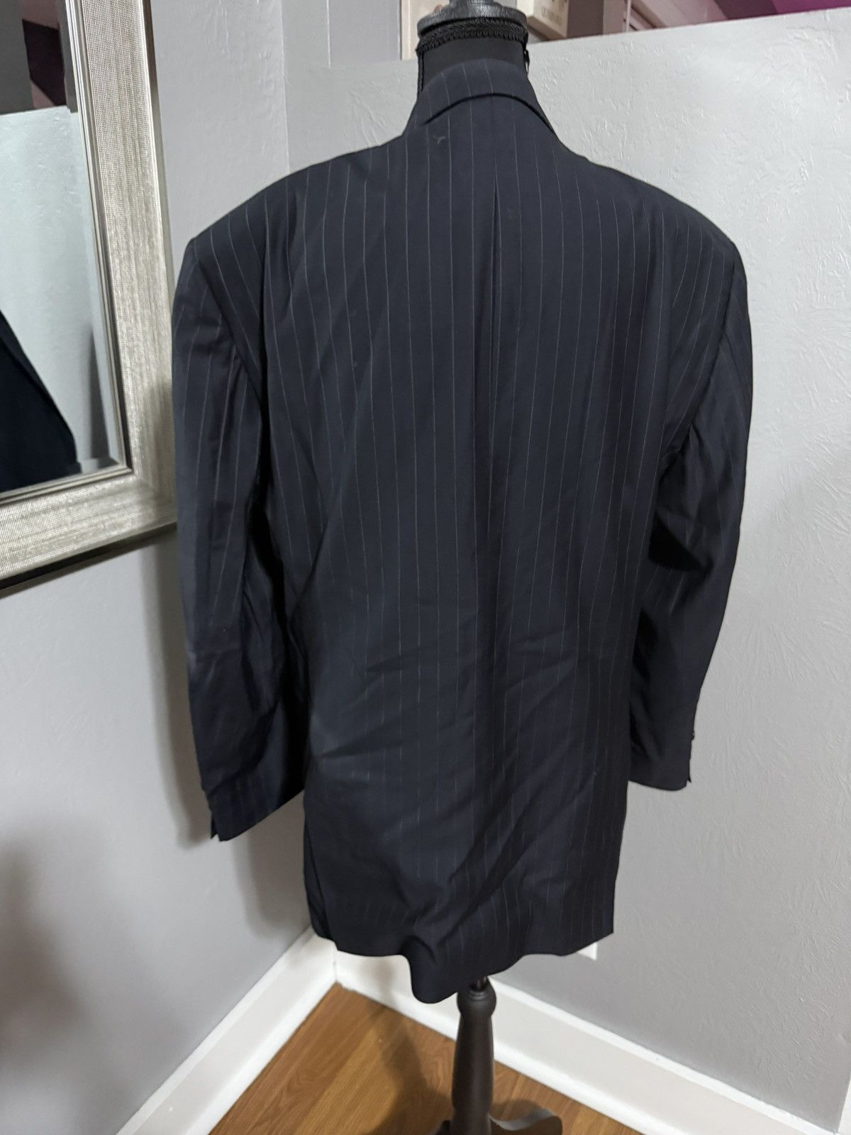 Other Cesarani Lanificio Tessuti Wool Pinstriped Blazer 42R x 36W. Size 42R - 3 Thumbnail