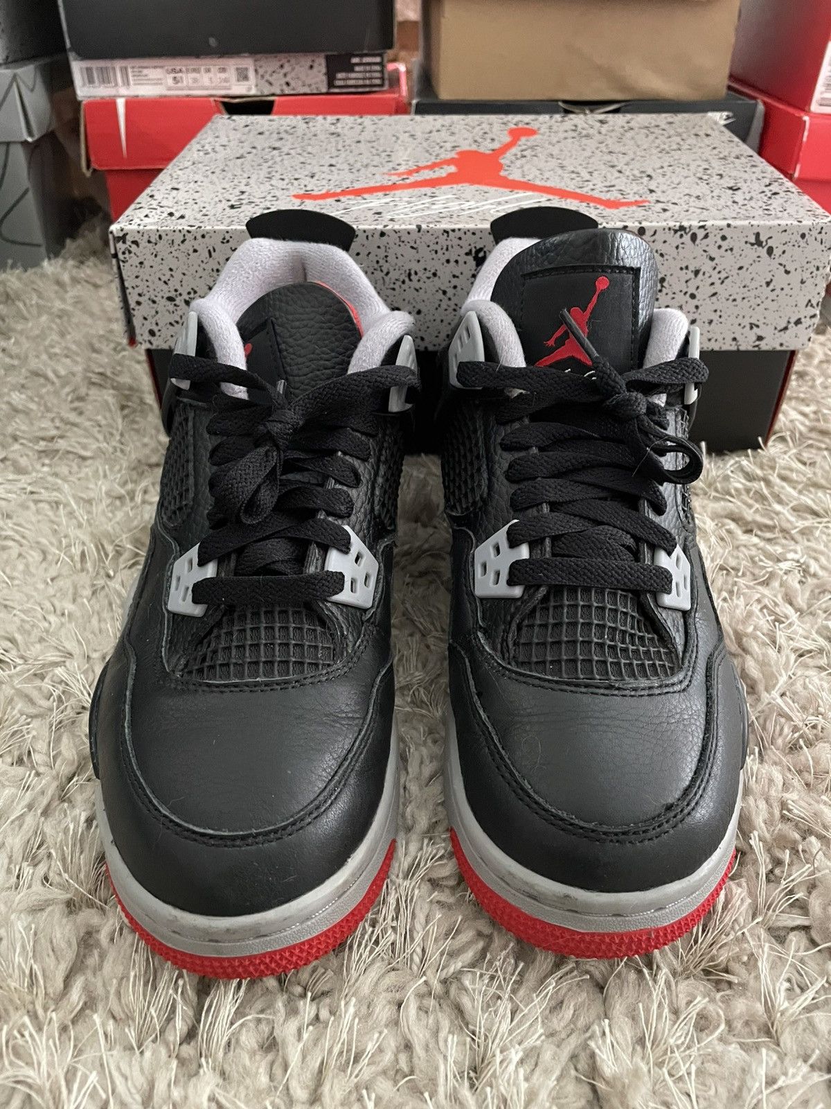 Jordan Brand Jordan 4 Bred Reimagined Size US 5 / EU 37 - 4 Thumbnail