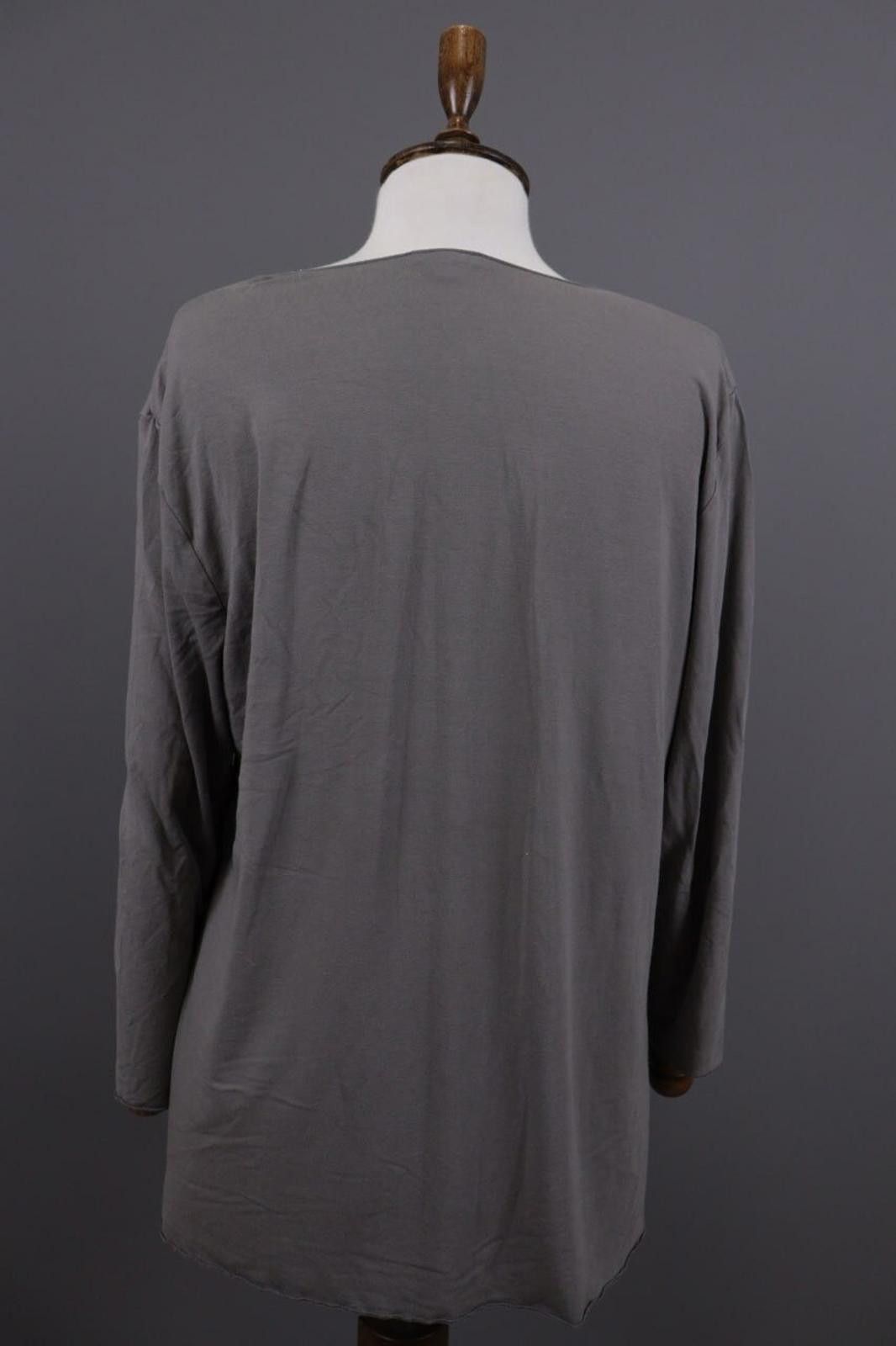 Oscar De La Renta Oska Gray Scoop Neck Relaxed Lagenlook Tunic Dress Size 4 Size S / US 4 / IT 40 - 7 Thumbnail