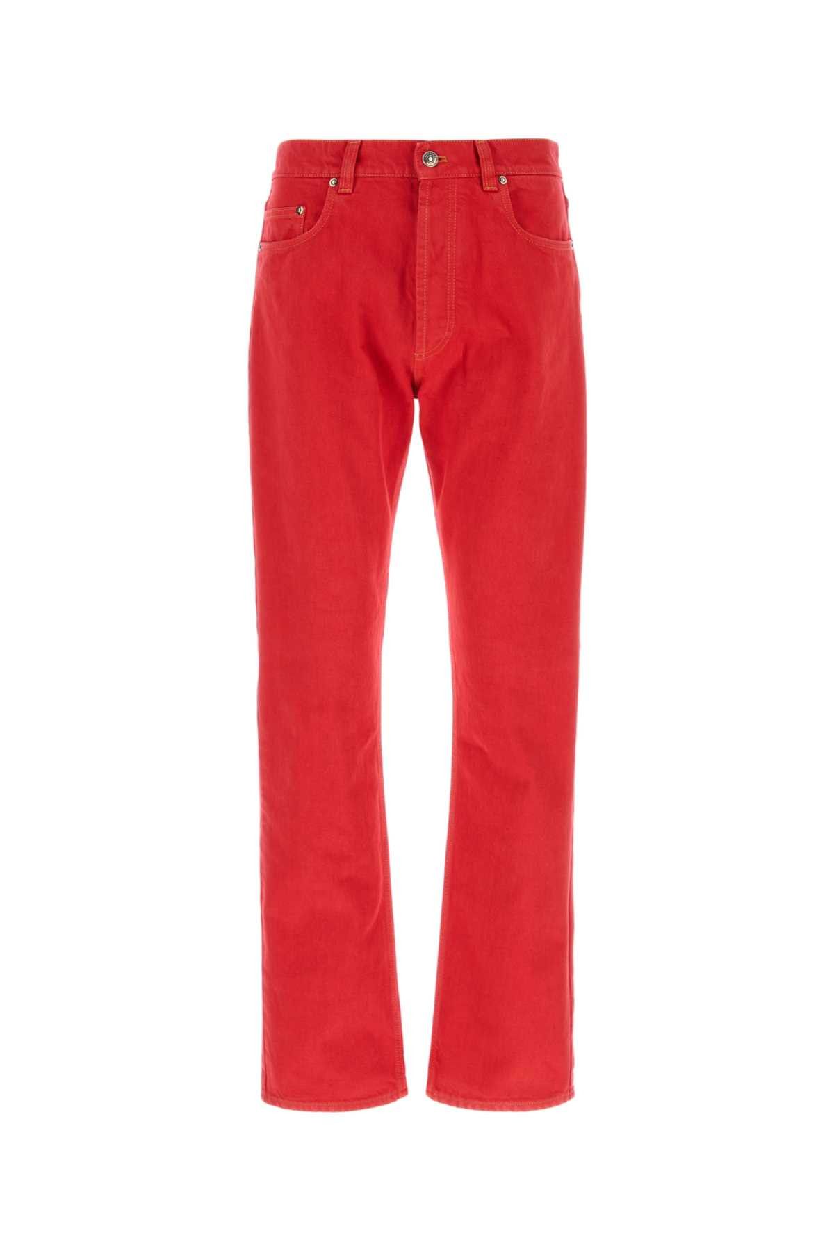 Versace Red Denim Jeans Size US 30 / EU 46 - 1 Thumbnail