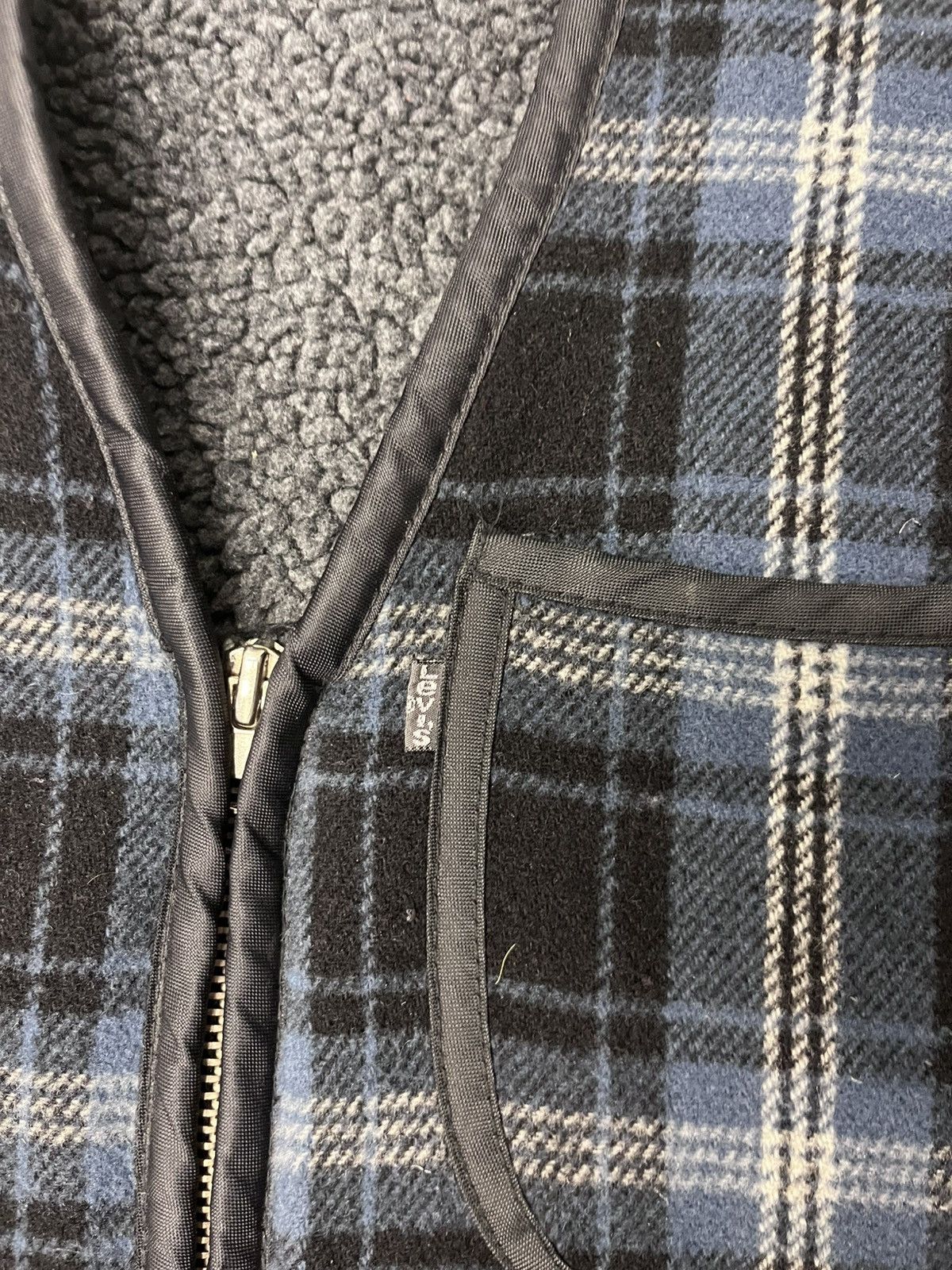 Levi's Vintage blue plaid levis vest Size US M / EU 48-50 / 2 - 3 Thumbnail