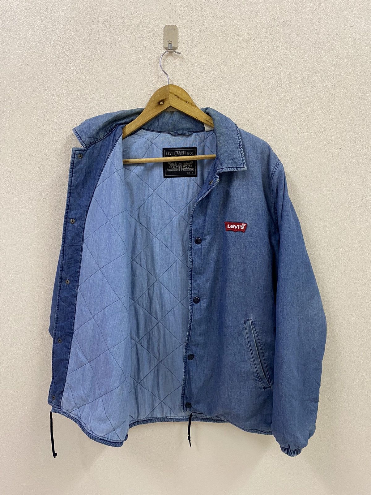 Vtg Levis Blue Jacket Button Up