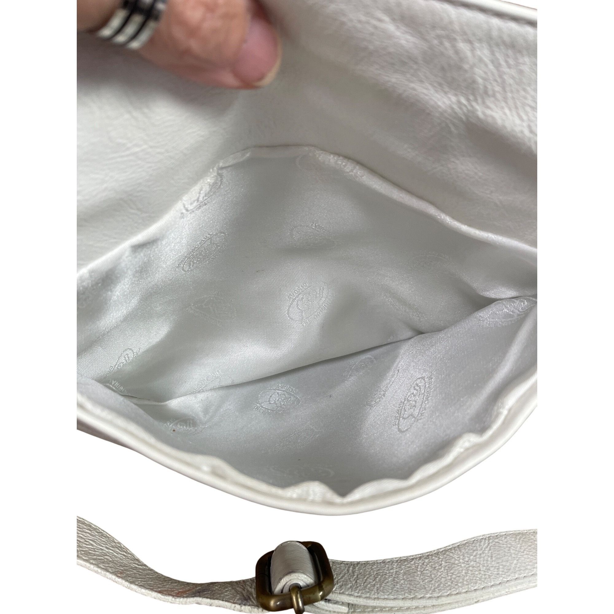 Other Avorio Italy leather white blue adjustable crossbody shoulde Size ONE SIZE - 19 Thumbnail