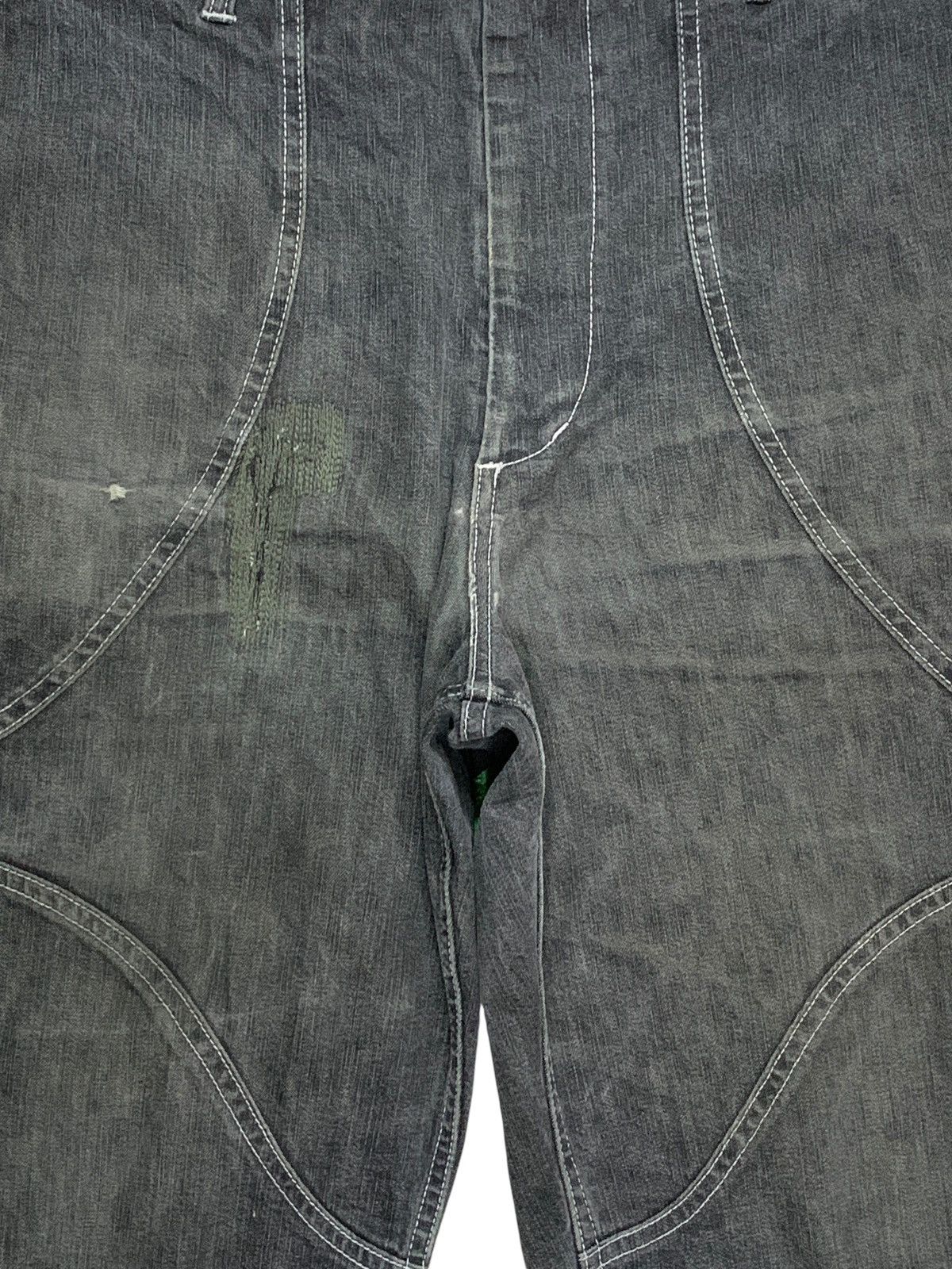 Japanese Brand Vintage Japanese Brand Skate Style Baggy Jean Shorts Size US 37 - 7 Thumbnail