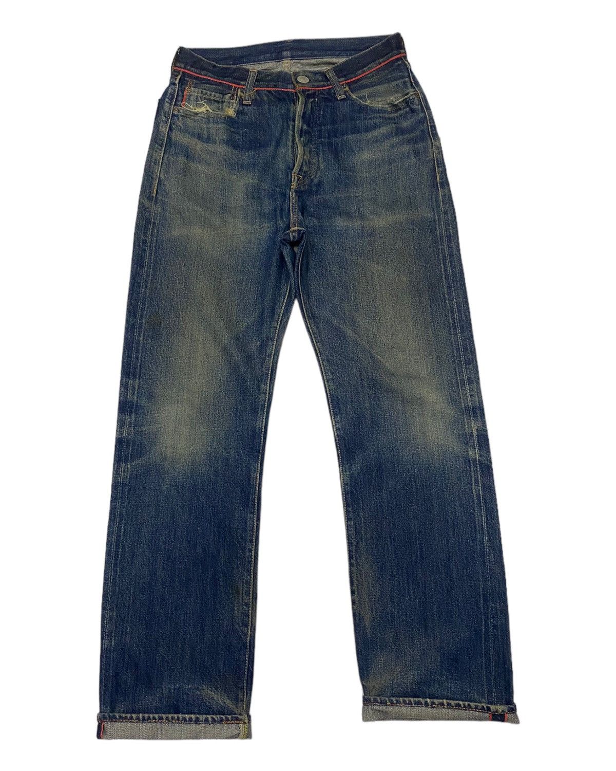 Kapital × Kapital Kountry 🇯🇵 KAPITAL🔥LEGS SELVEDGE DISTRESSED DENIM JEANS JAPAN Size US 28 / EU 44 - 3 Thumbnail