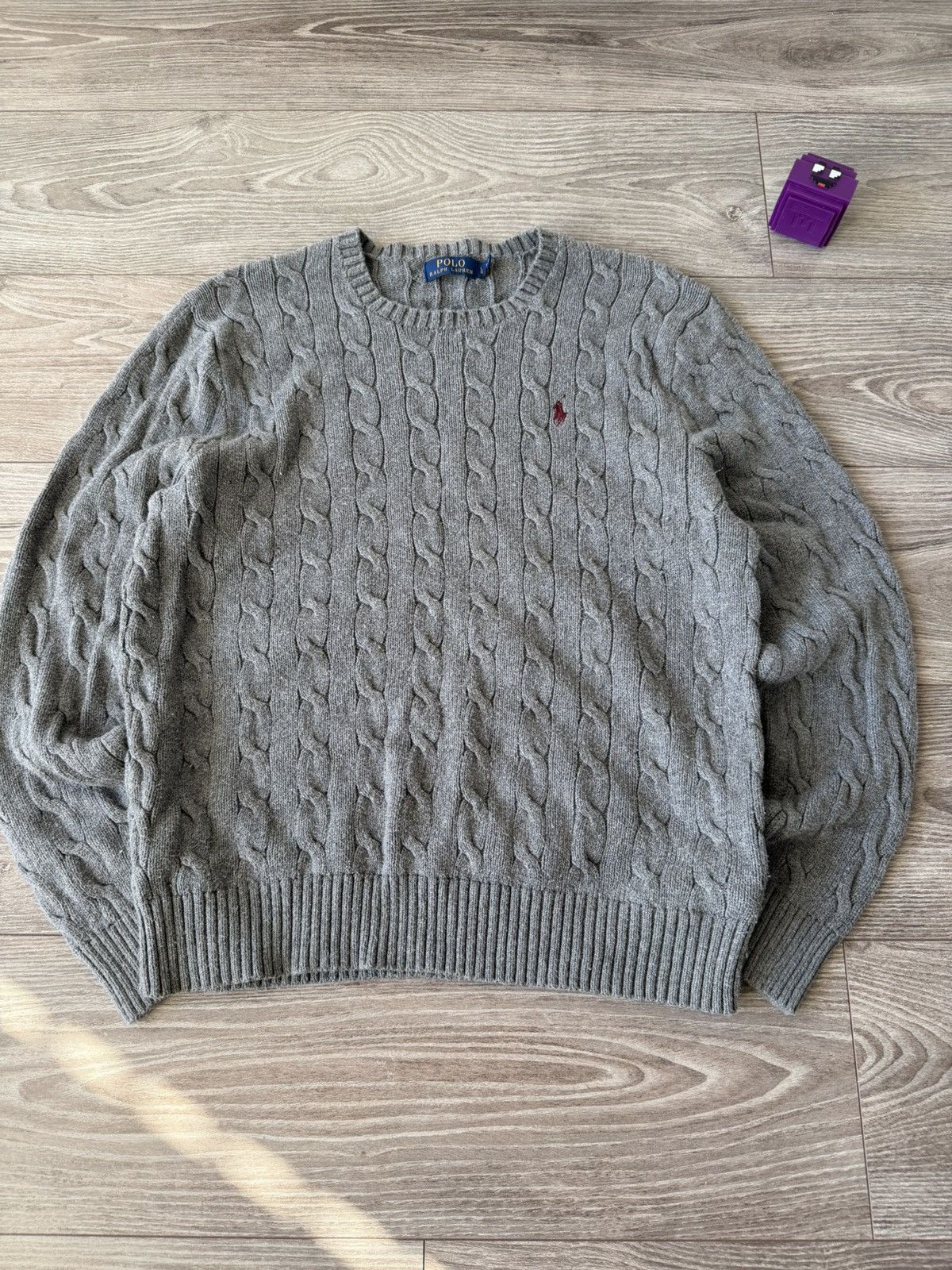 Polo Ralph Lauren Polo Ralph Lauren Grey Luxury Casual Knitted Sweater Size US L / EU 52-54 / 3 - 1 Thumbnail