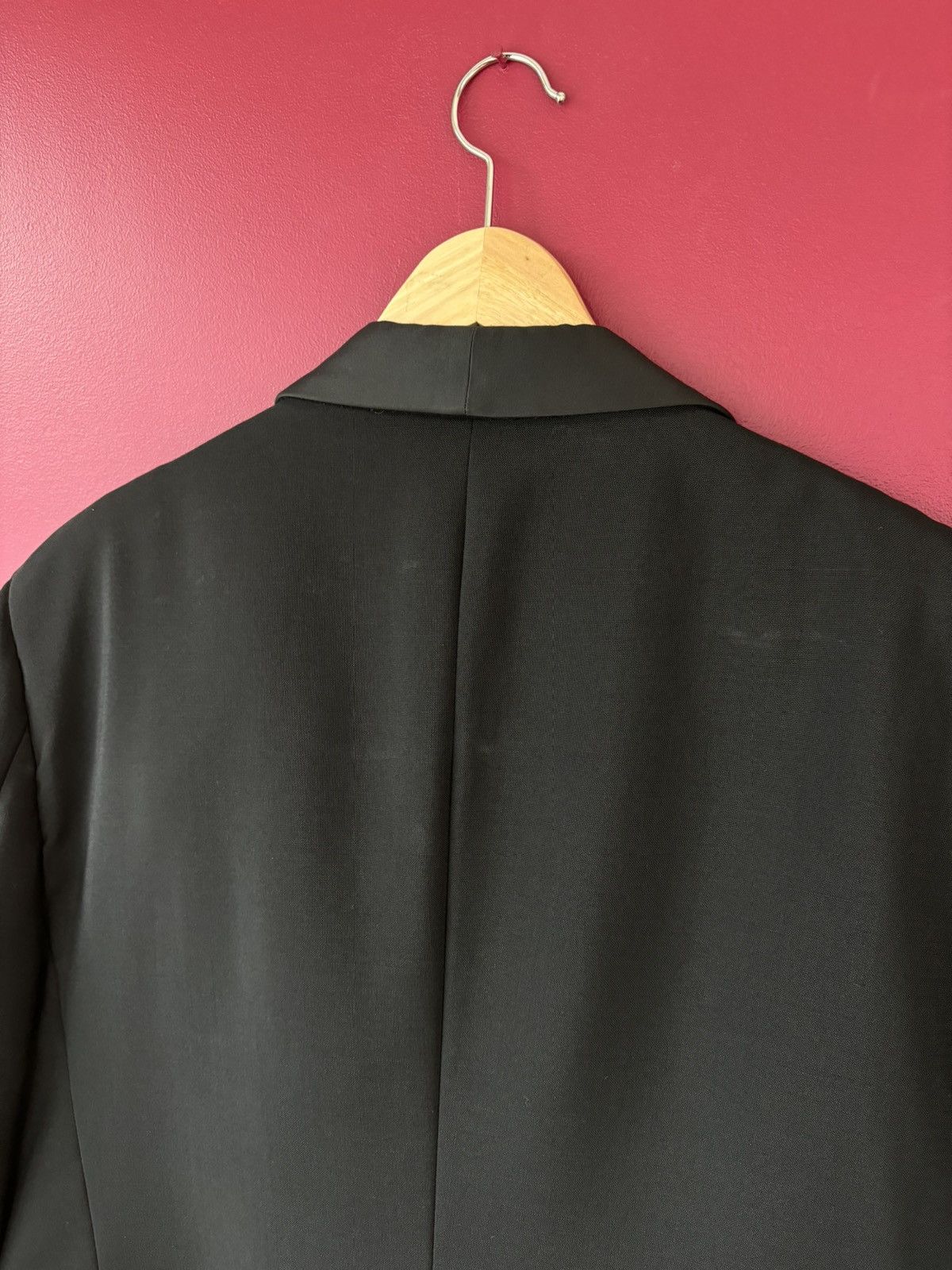 Vintage 1950s Tuxedo Mohair Wool England Vintage Two Piece Shawl 50R Size 50R - 16 Thumbnail