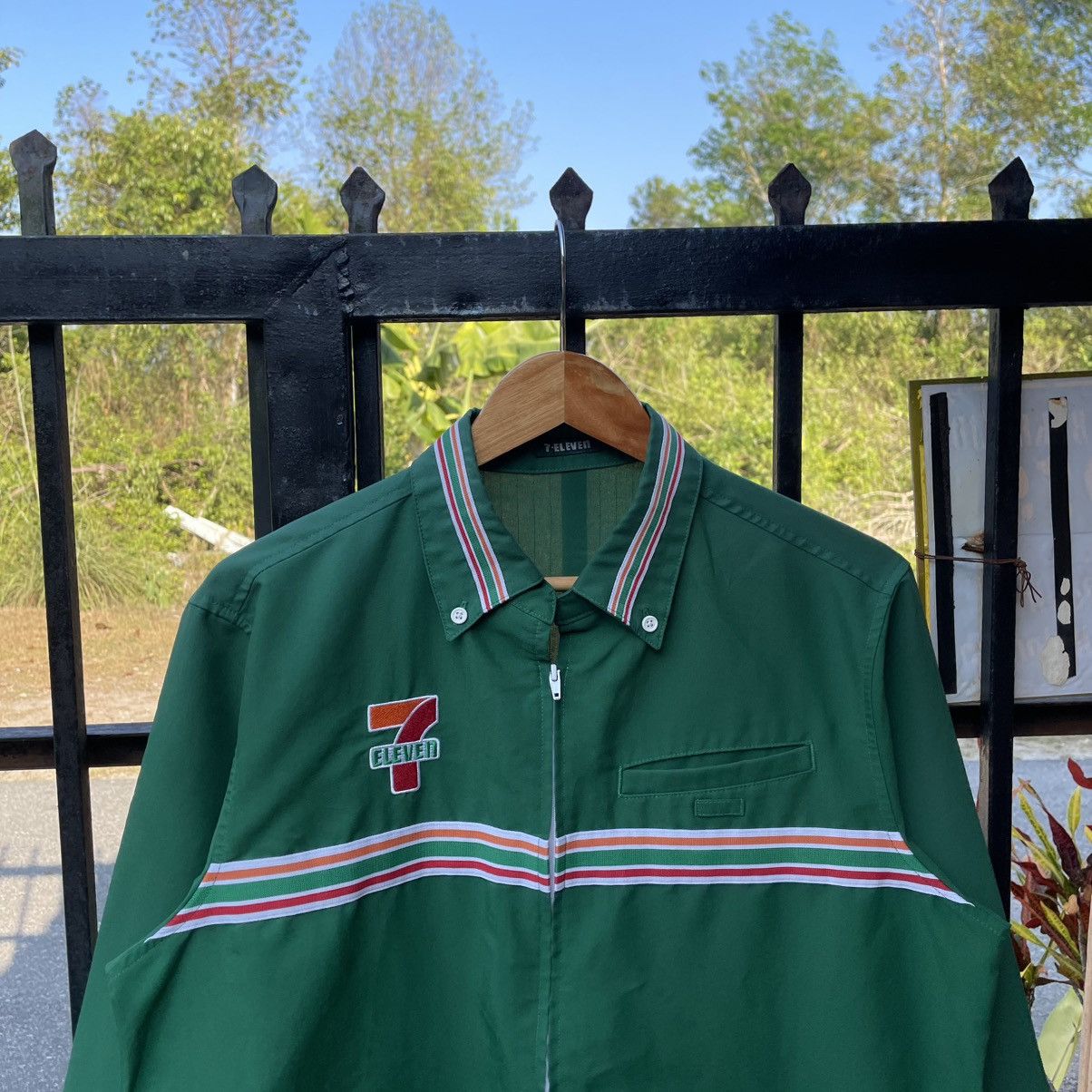 Japanese Brand 🔥🇯🇵Seven Eleven Big Logo Full Zipper Uniform Work Shirts Size US M / EU 48-50 / 2 - 4 Thumbnail