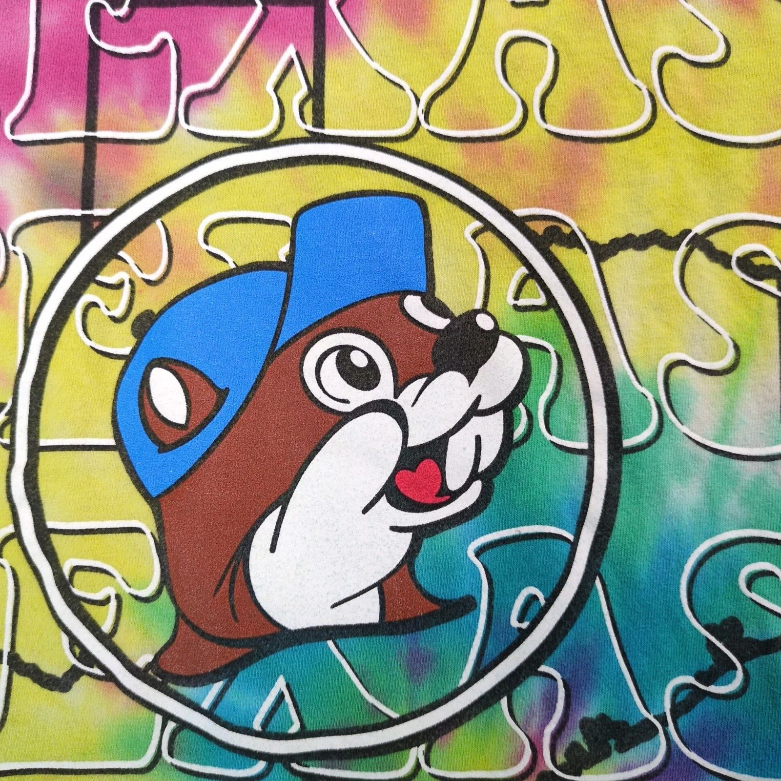 Other Buc-ee's Texas Rainbow Tie Dye T-Shirt Men's S Beaver TX Size US S / EU 44-46 / 1 - 9 Thumbnail