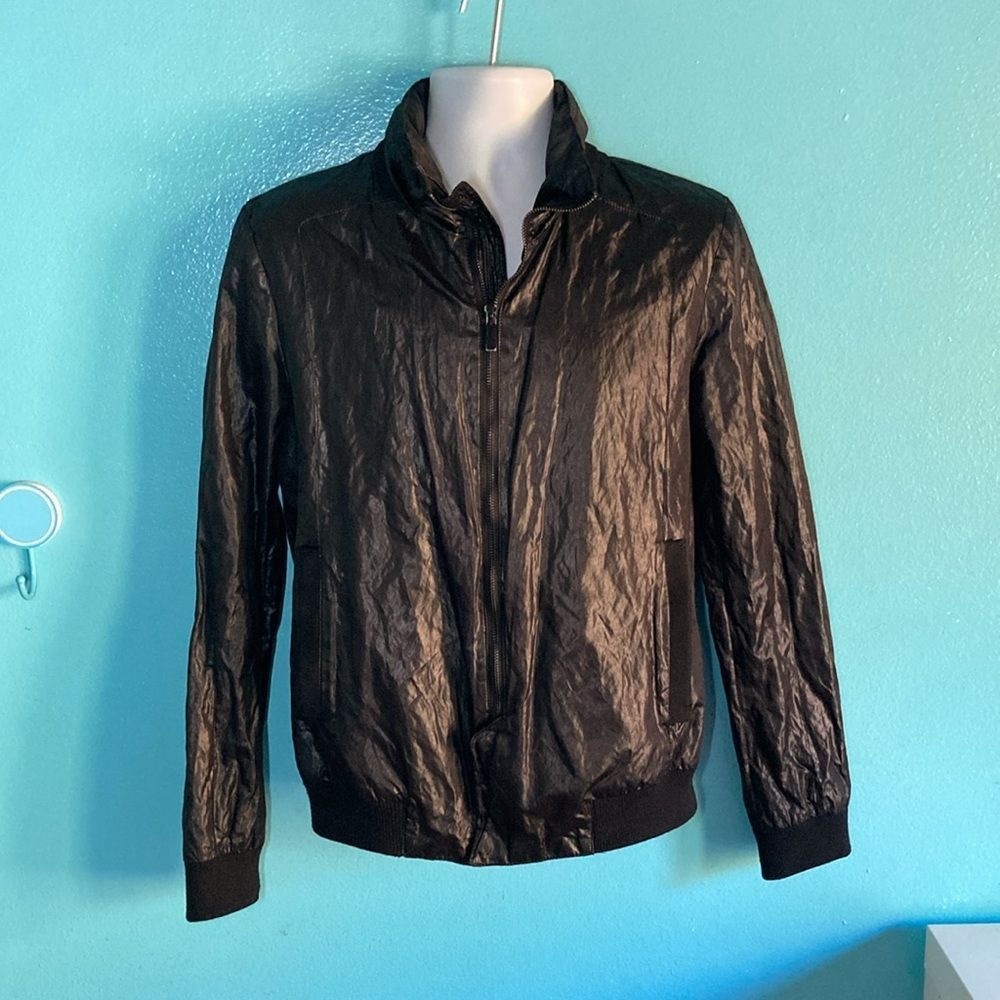Kai Aakmann Kai Aakmann Womens M Black Zip Front Jacket With Stow Away H Size M / US 6-8 / IT 42-44 - 10 Thumbnail