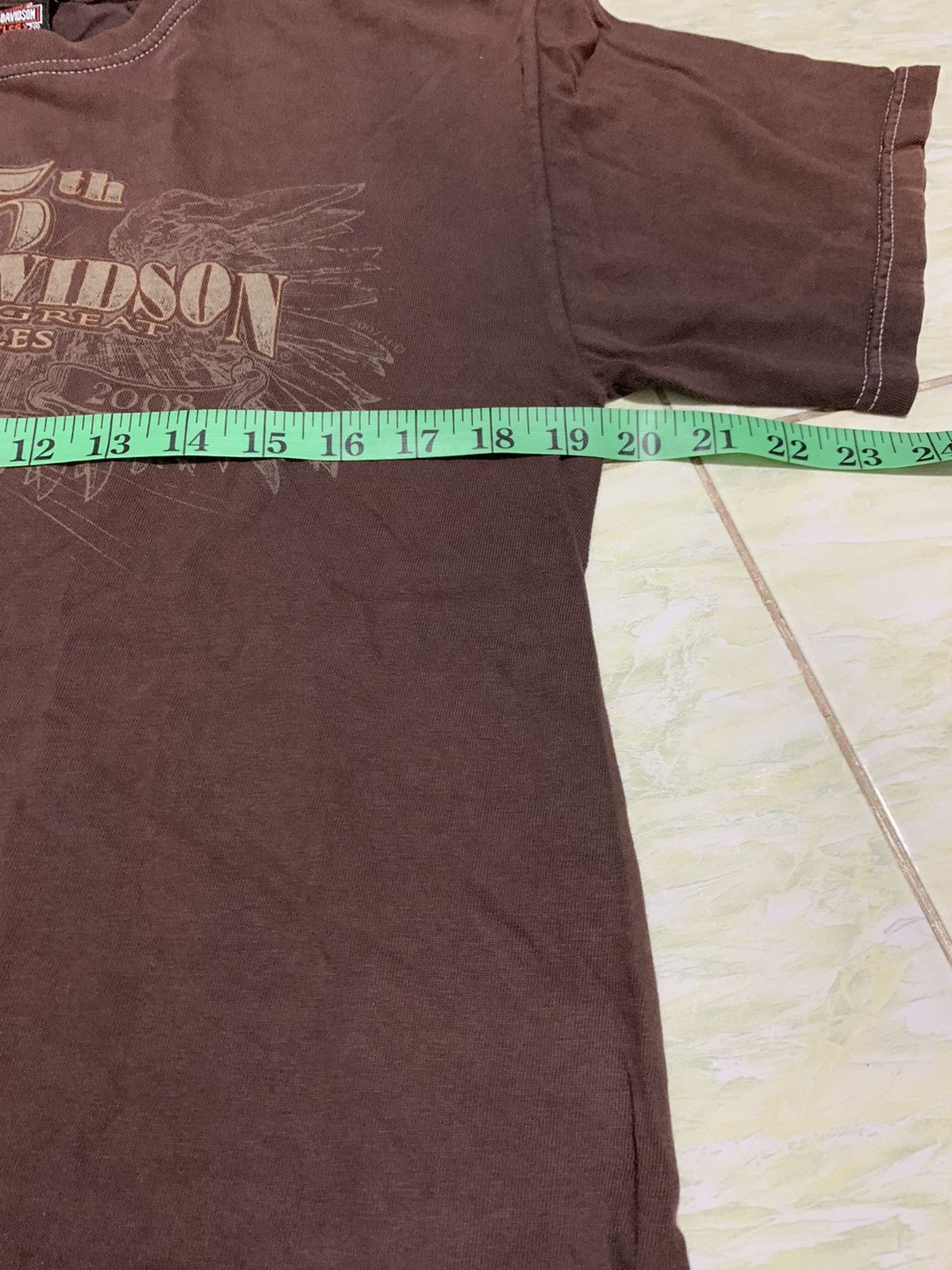 Harley Davidson VINTAGE Y2K HARLEY DAVIDSON 2008 FADED TEE Size US M / EU 48-50 / 2 - 9 Thumbnail