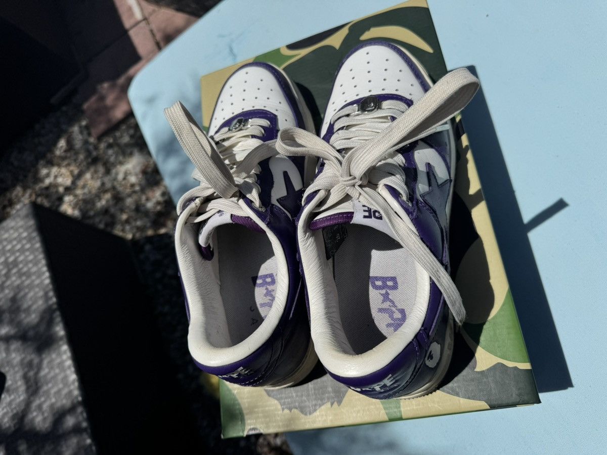 Bape A Bathing Ape Bape Sta White Purple (2022) Size US 8 / EU 41 - 15 Thumbnail