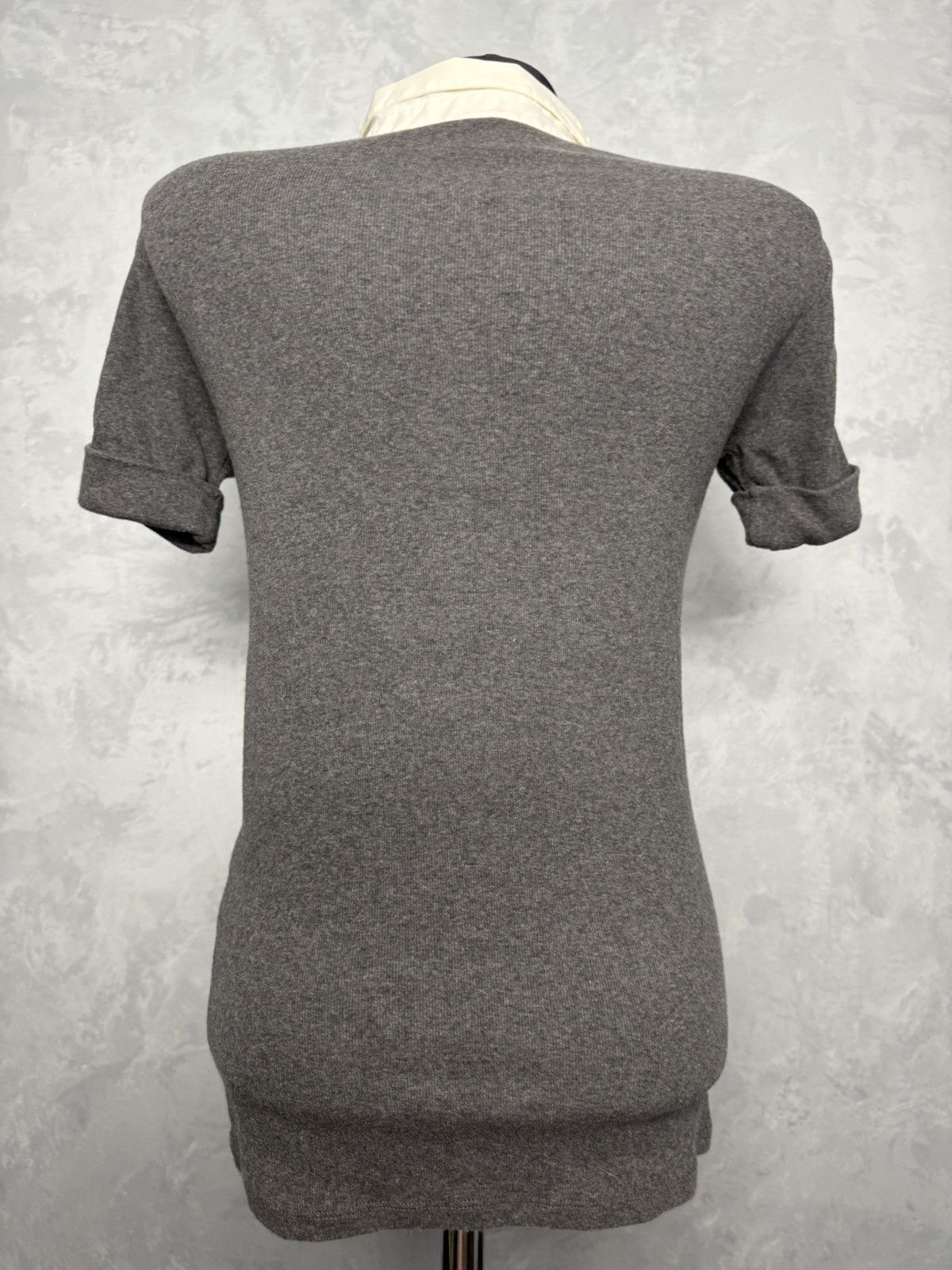 Brunello Cucinelli Brunello Cucinelli women’s T shirt blouse cotton M grey Size M / US 6-8 / IT 42-44 - 4 Thumbnail