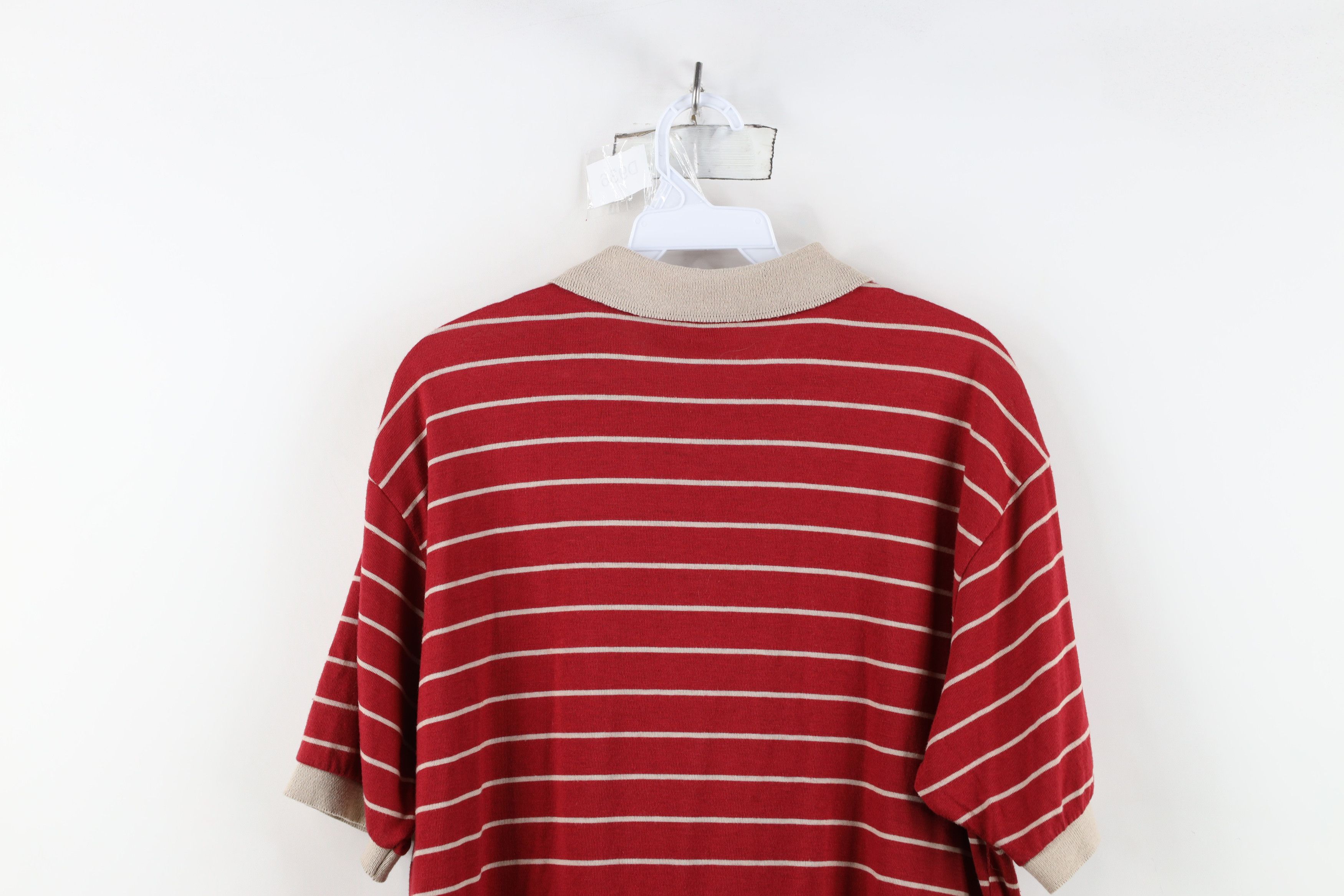 Vintage Vintage 70s Streetwear Block Knit Collared Golf Polo Shirt Size US XL / EU 56 / 4 - 10 Thumbnail