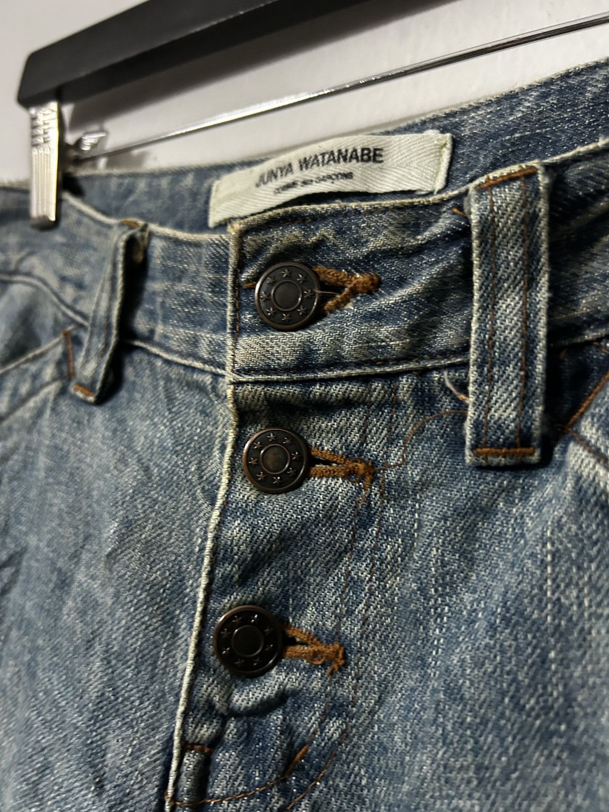 Comme des Garcons AD2001 Junya Watanabe Comme Des Garcons short denim jeans Size 32" / US 10 / IT 46 - 3 Thumbnail