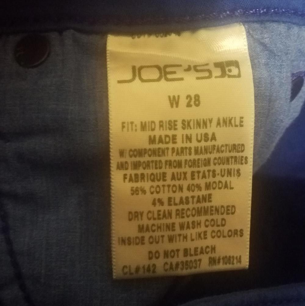 Designer Joes Blue Skinny Jeans Size 28 Size 28" / US 6 / IT 42 - 5 Thumbnail