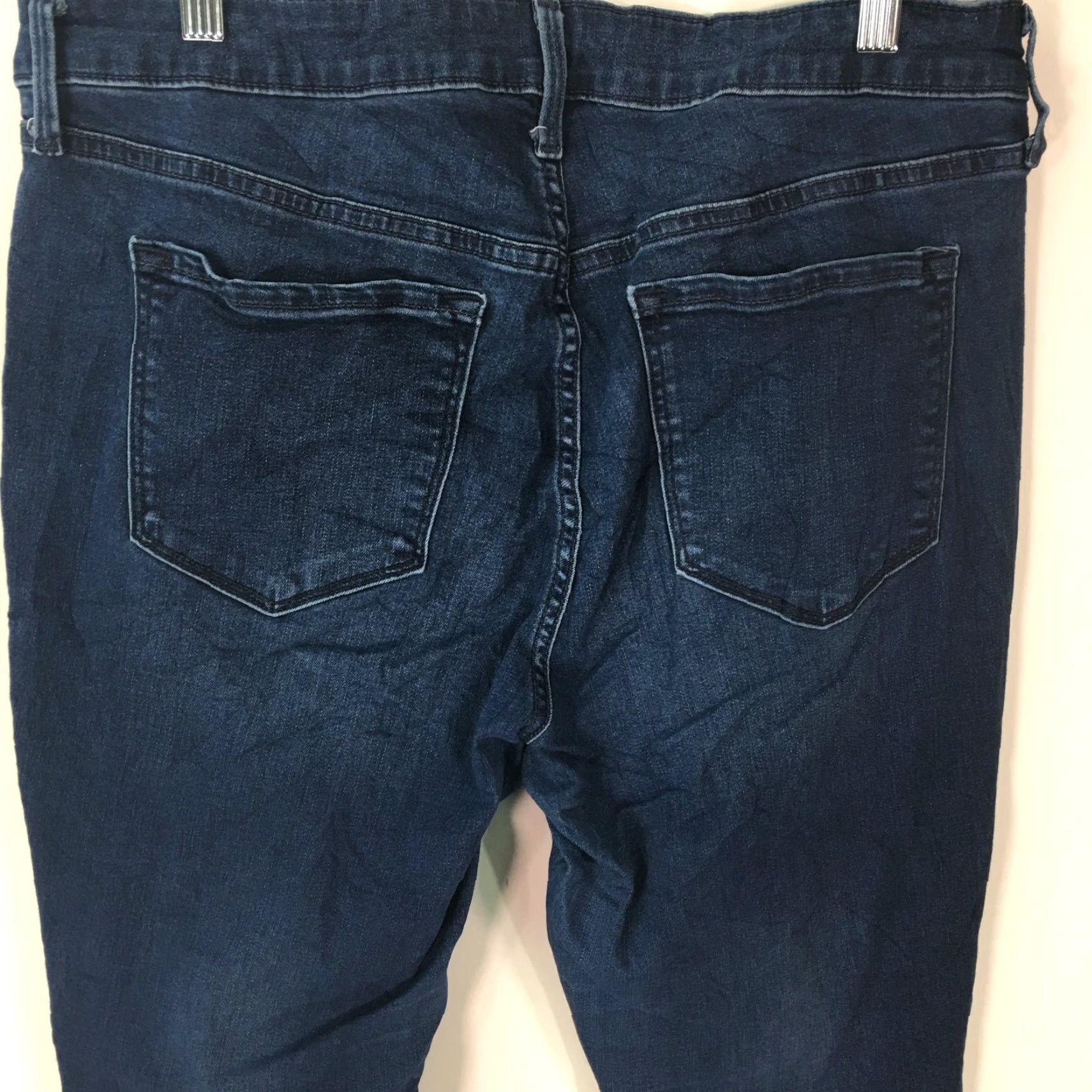 Old Navy Old Navy Womens Rockstar Blue Cut Off Skinny Denim Jeans 14 Regular 34x25 Blue Jeans Size 36" / US 14 / IT 50 - 2 Thumbnail