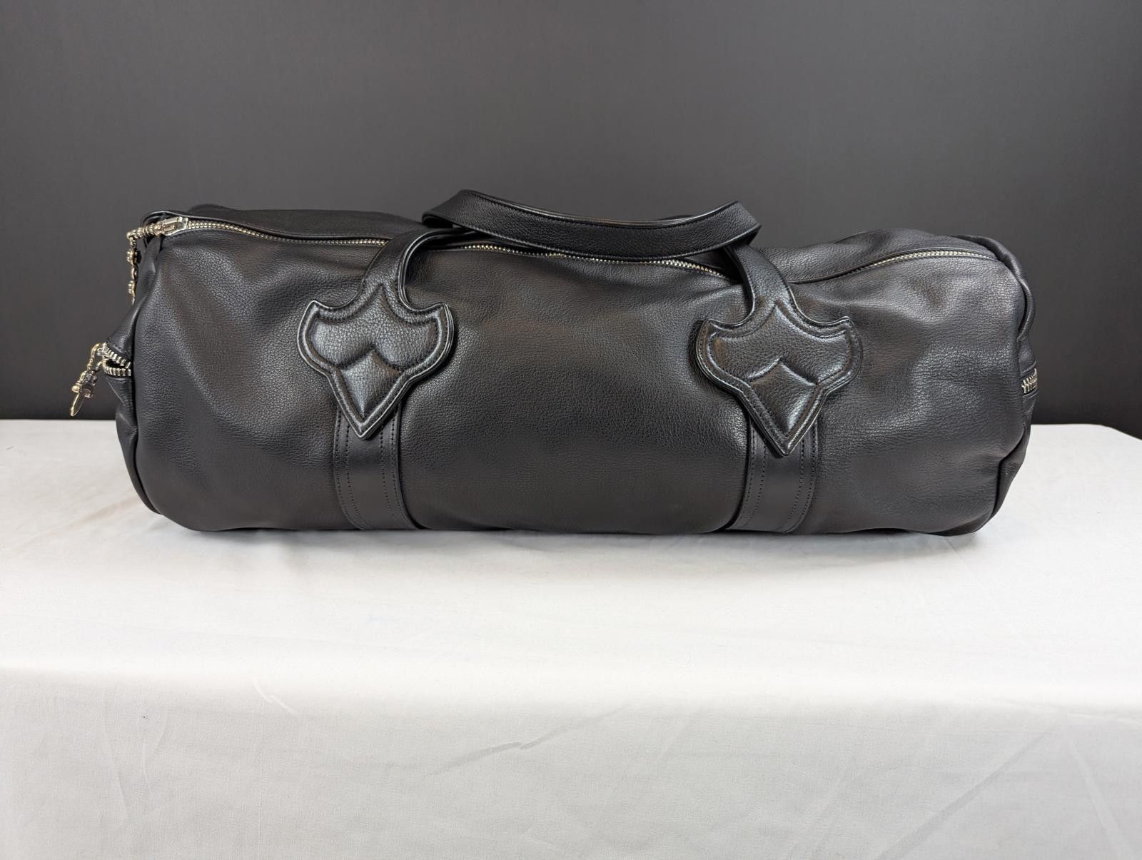 Chrome Hearts Chrome Hearts Fleur Patch Leather Duffle in Black Size ONE SIZE - 3 Thumbnail