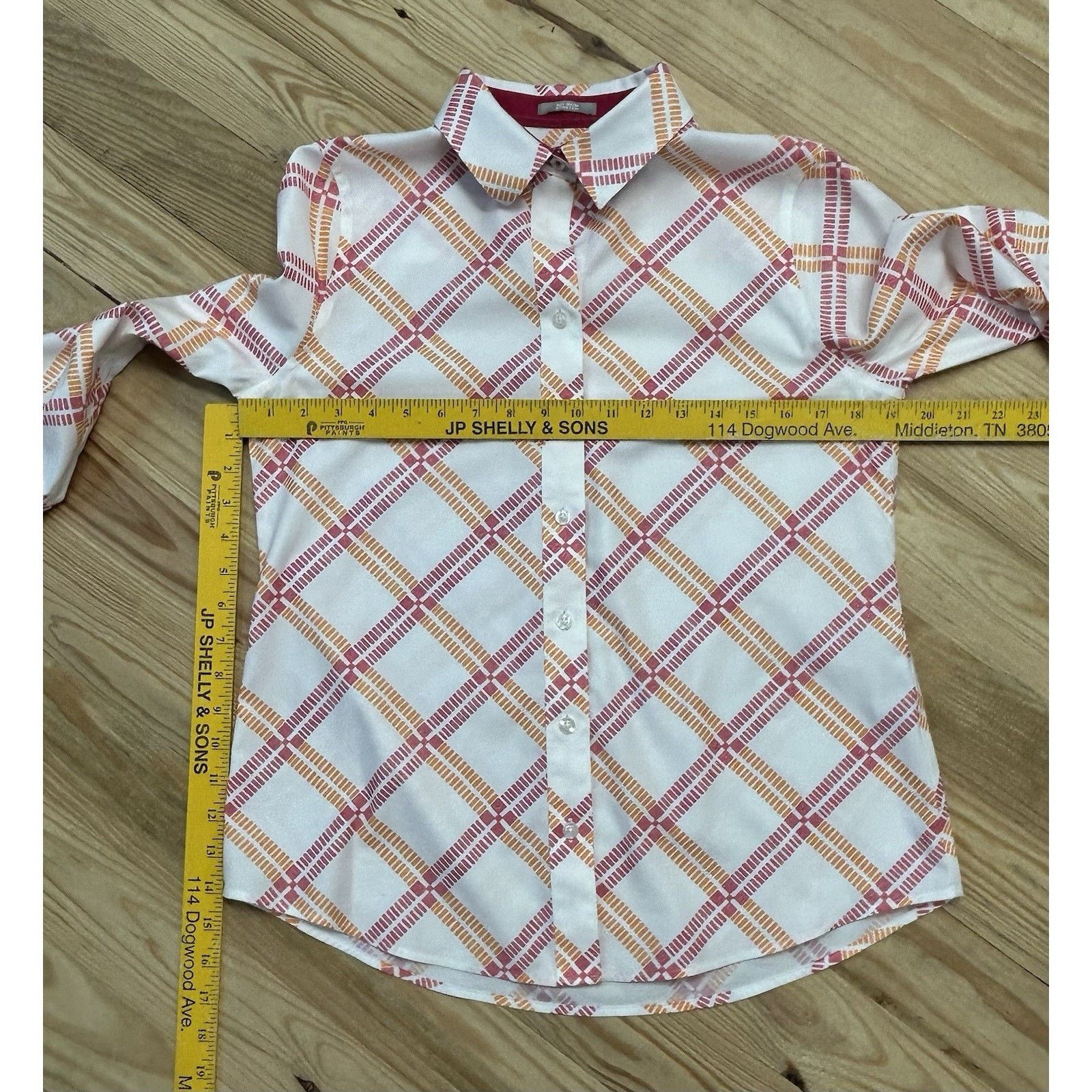 Chicos Chico's Summer White Blouse Pink Orange Sz00 US 0/2 Size XS / US 0-2 / IT 36-38 - 7 Thumbnail