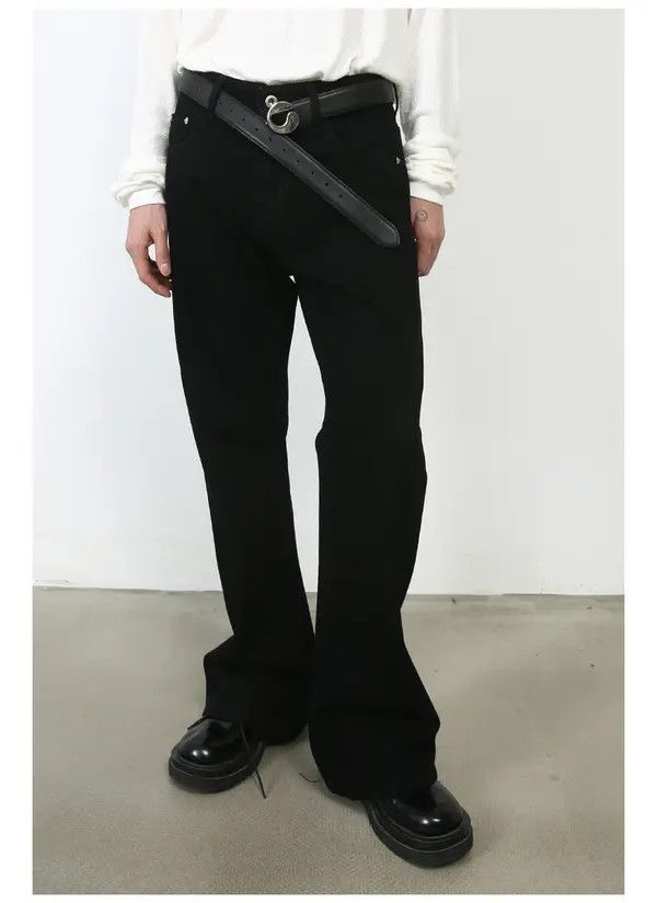 Japanese Brand Vintage high street loose washed straight bootcut jeans Size US 32 / EU 48 - 3 Thumbnail
