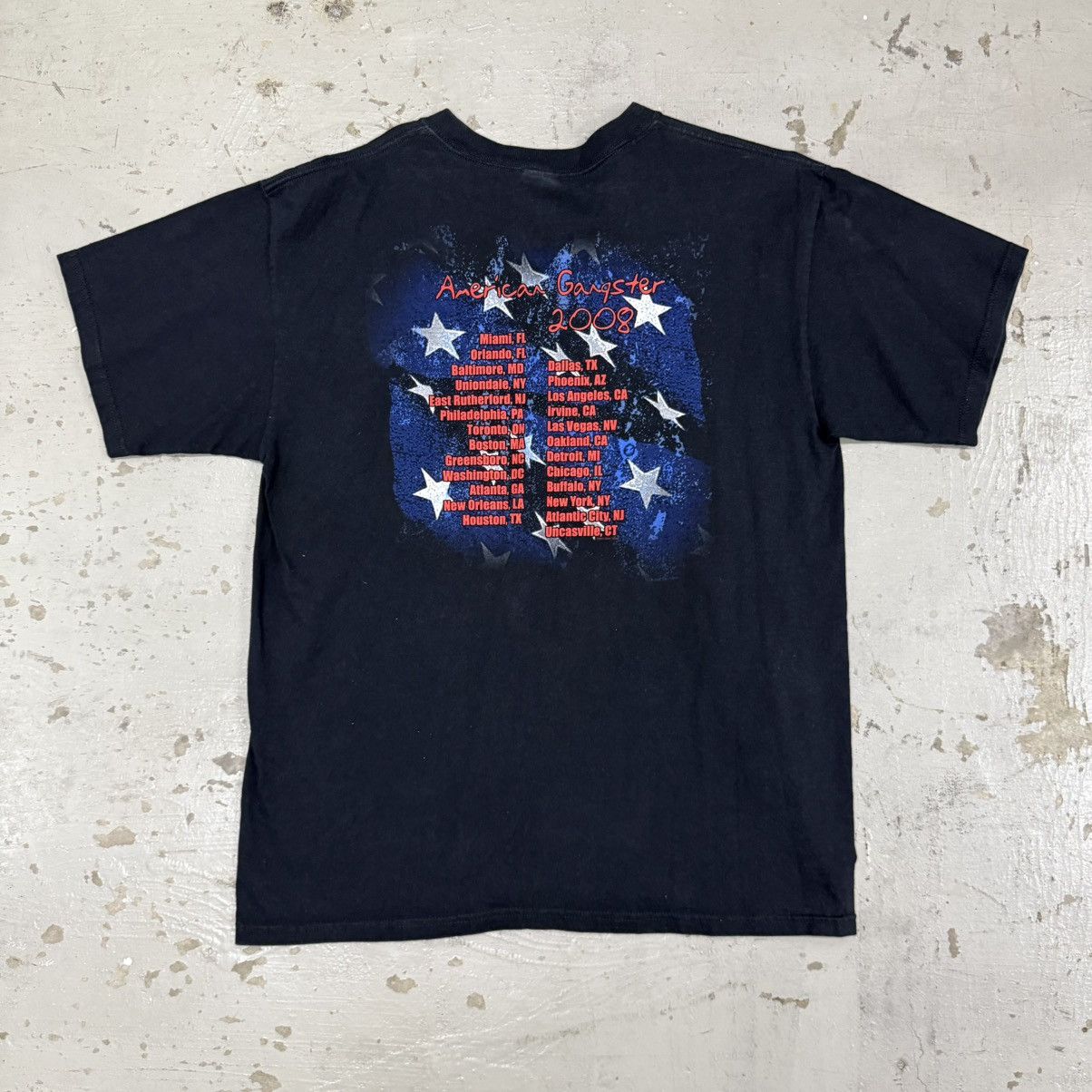 Rap Tees Vintage Jay Z American Gangster 2008 Tour Tee Size US L / EU 52-54 / 3 - 4 Thumbnail
